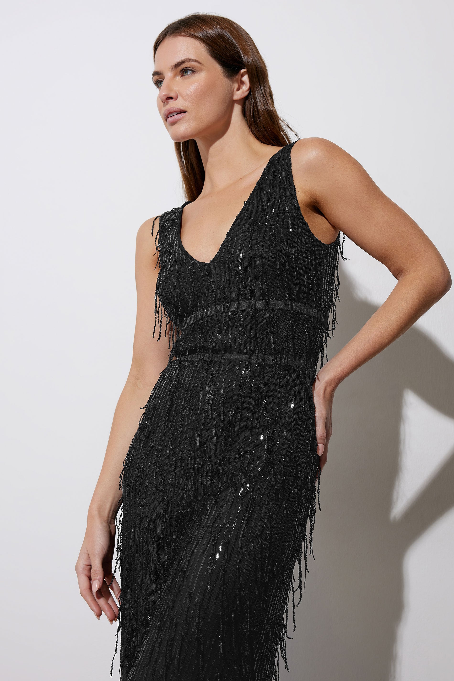 STAR Black Sequin Tassel Jumpsuit | StarByJM 2