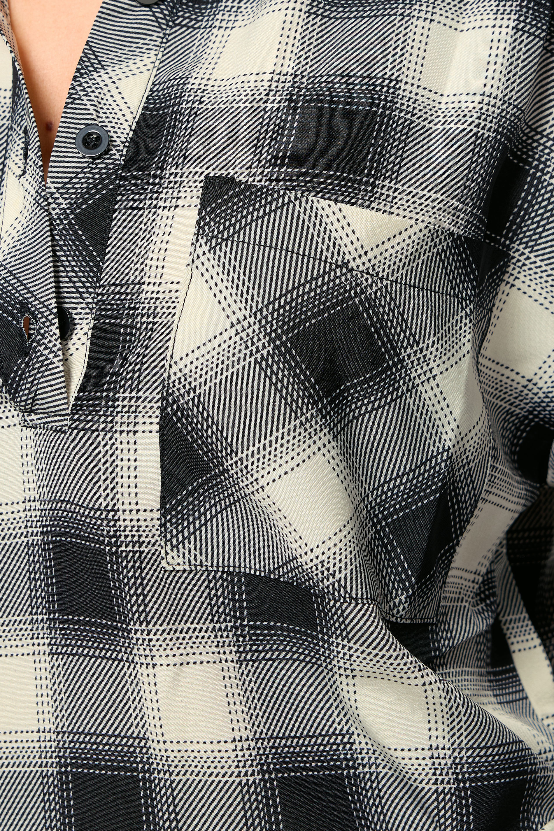 PixieGirl Petite Women's Black Check Print Shirt Dress | PixieGirl 4
