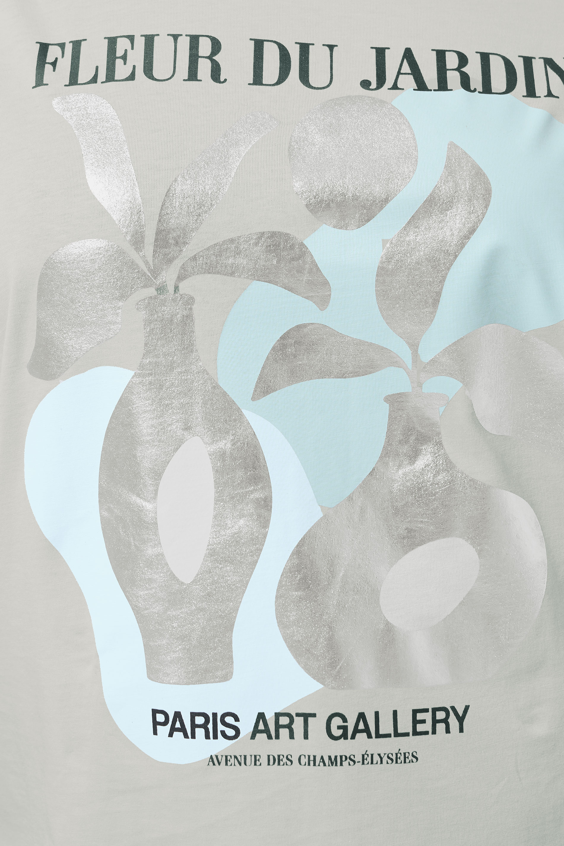 LIMITED COLLECTION Plus Size Grey 'Fleur Du Jardin' Foil Detail T-Shirt | Yours Clothing 4
