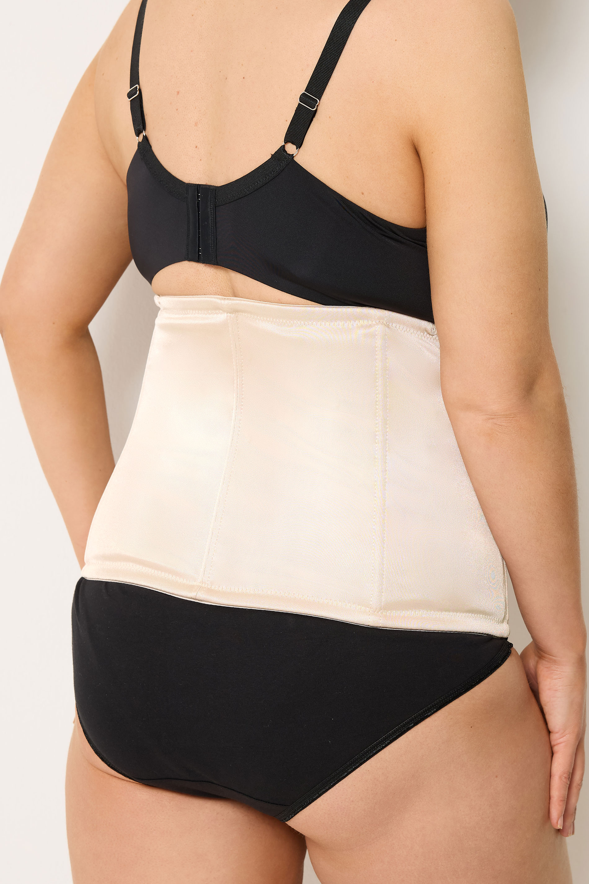 Plus Size Nude Hook & Eye Control Belly Band | Yours Clothing 2