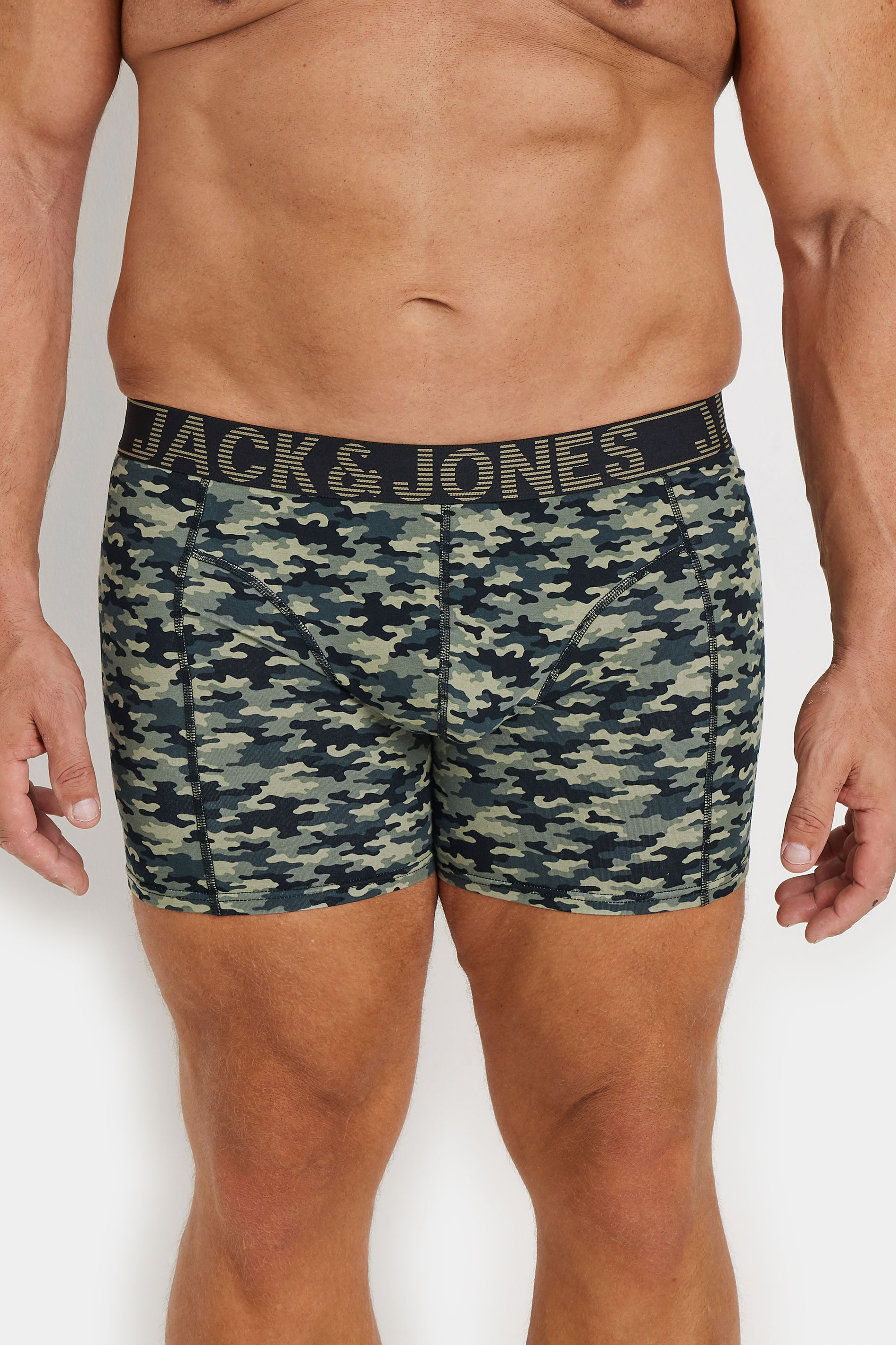 JACK & JONES Big & Tall Black 'Danny' 3 Pack Boxers | BadRhino 2