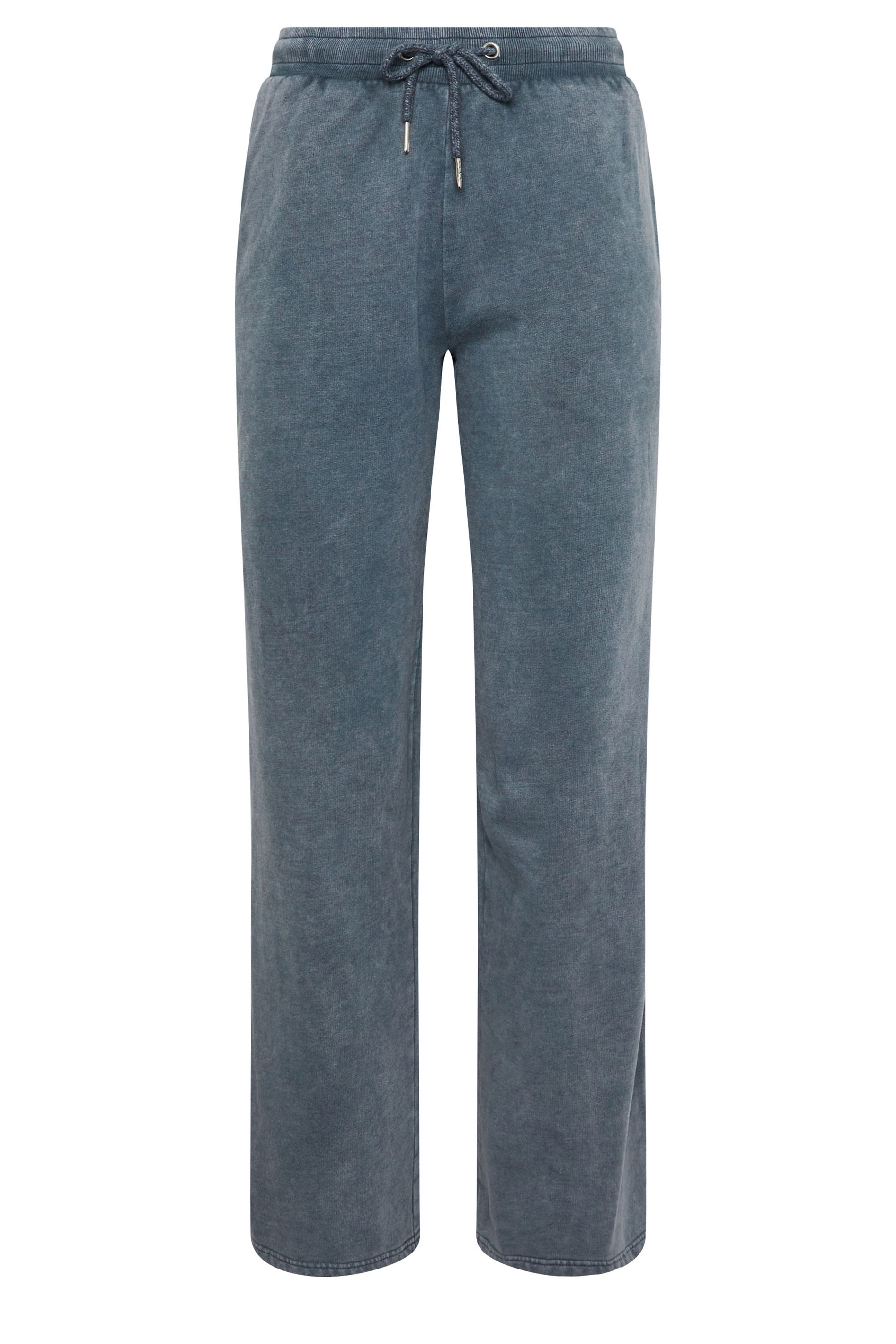 LTS Tall Navy Blue Acid Wash Straight Leg Joggers | Long Tall Sally 6