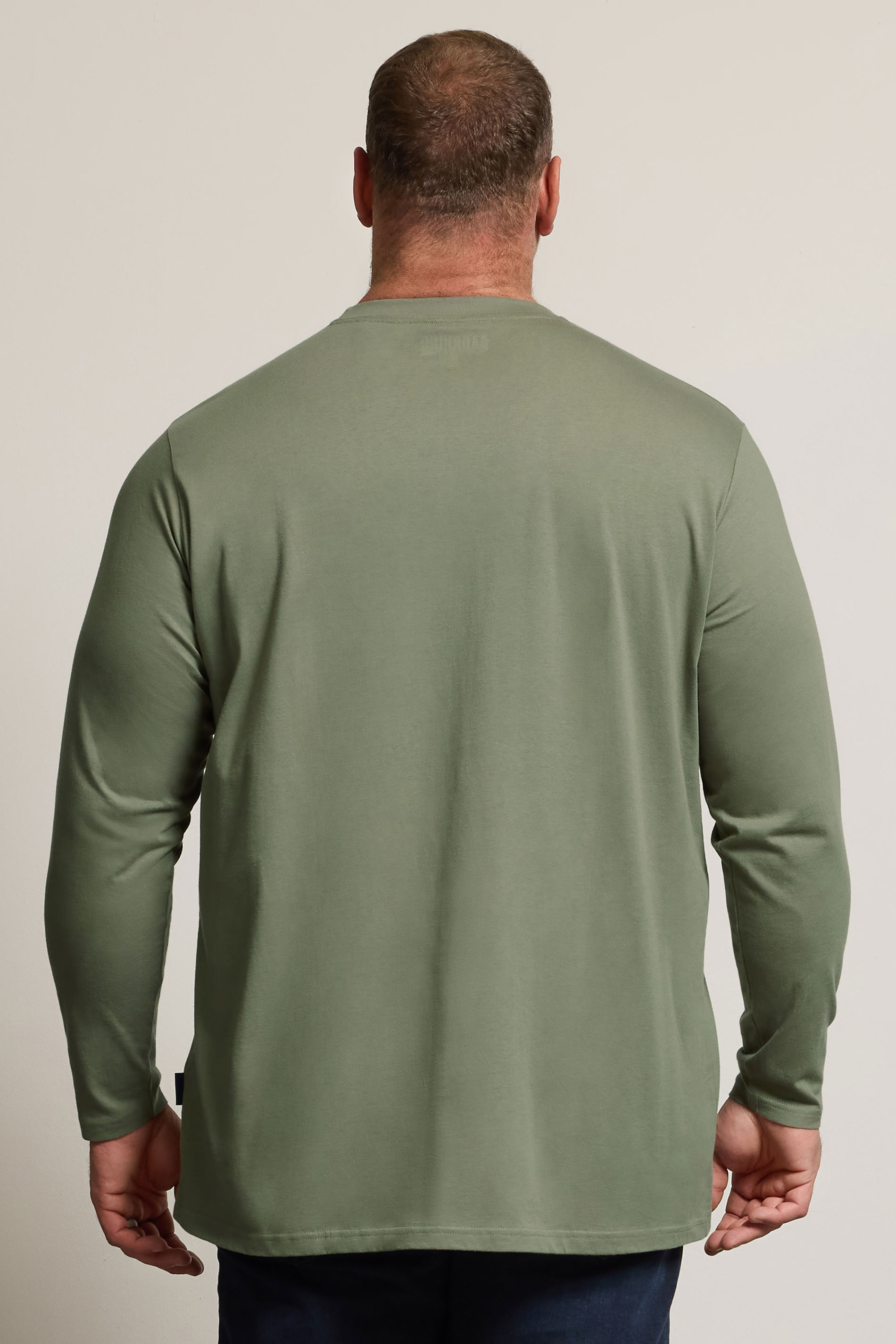 BadRhino Big & Tall Sage Green Extra Long Core Long Sleeve T-Shirt | BadRhino 2