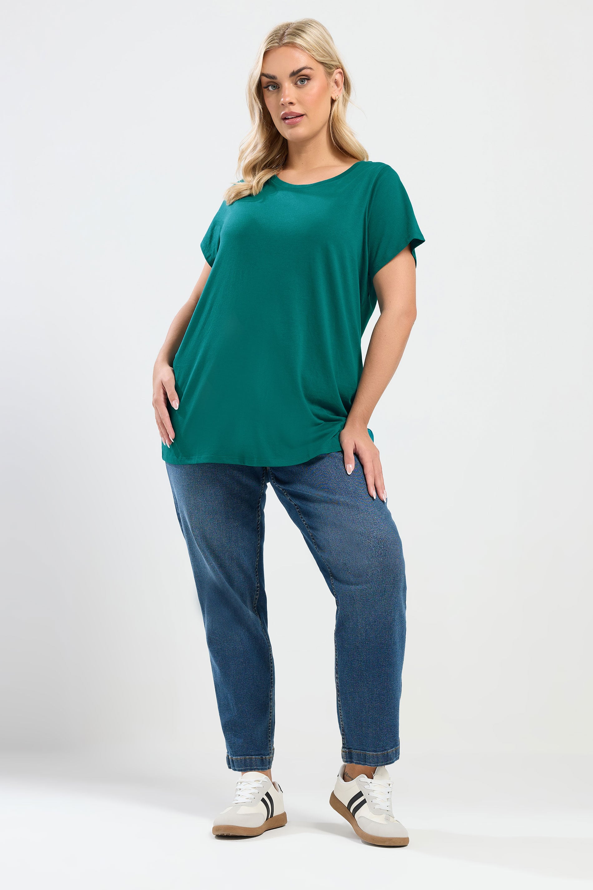 YOURS Plus Size 3 PACK Pink & Green Core T-Shirts | Yours Clothing 4
