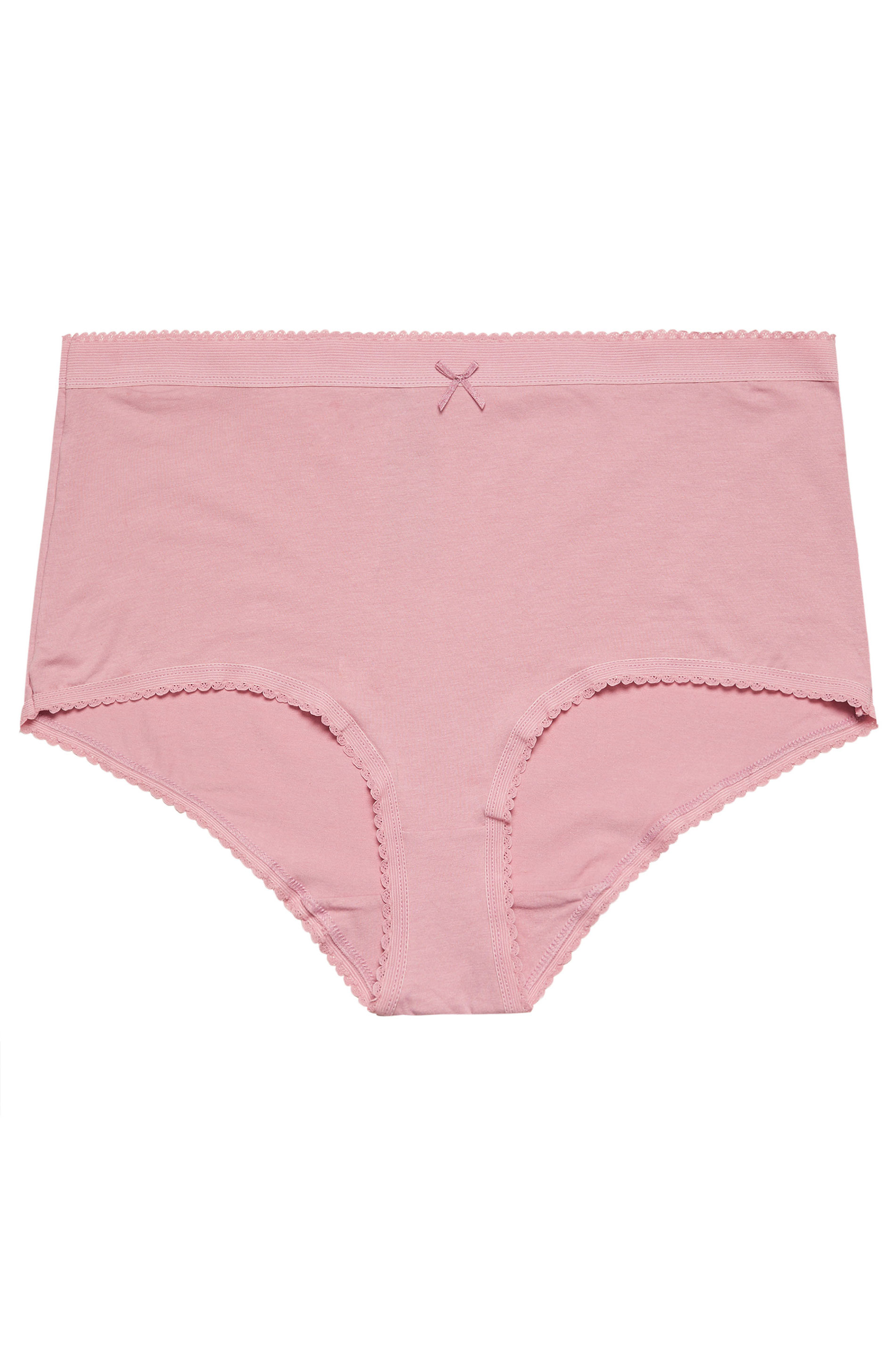 YOURSET 5 PACK Plus Size Pink & Black Floral Full Briefs | Yours Clothing 10