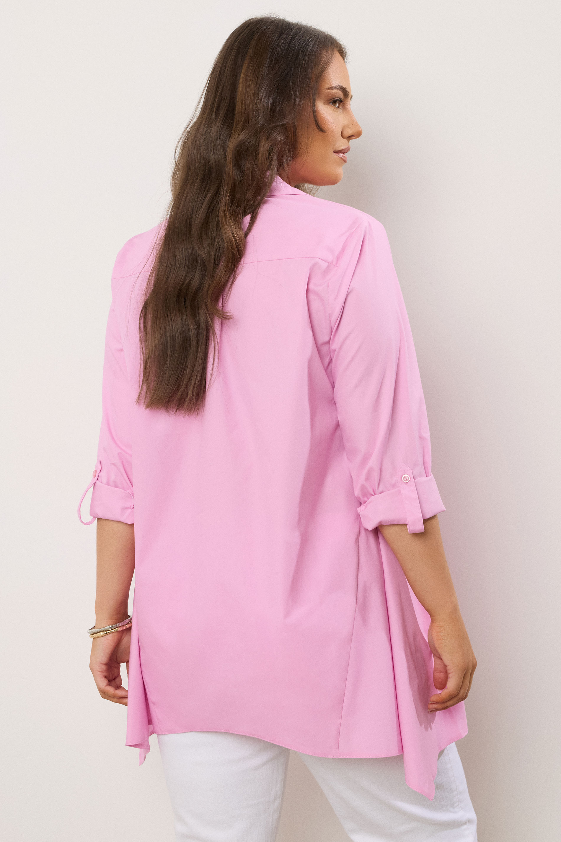 EVANS Plus Size Pink Overhead Shirt | Evans 2