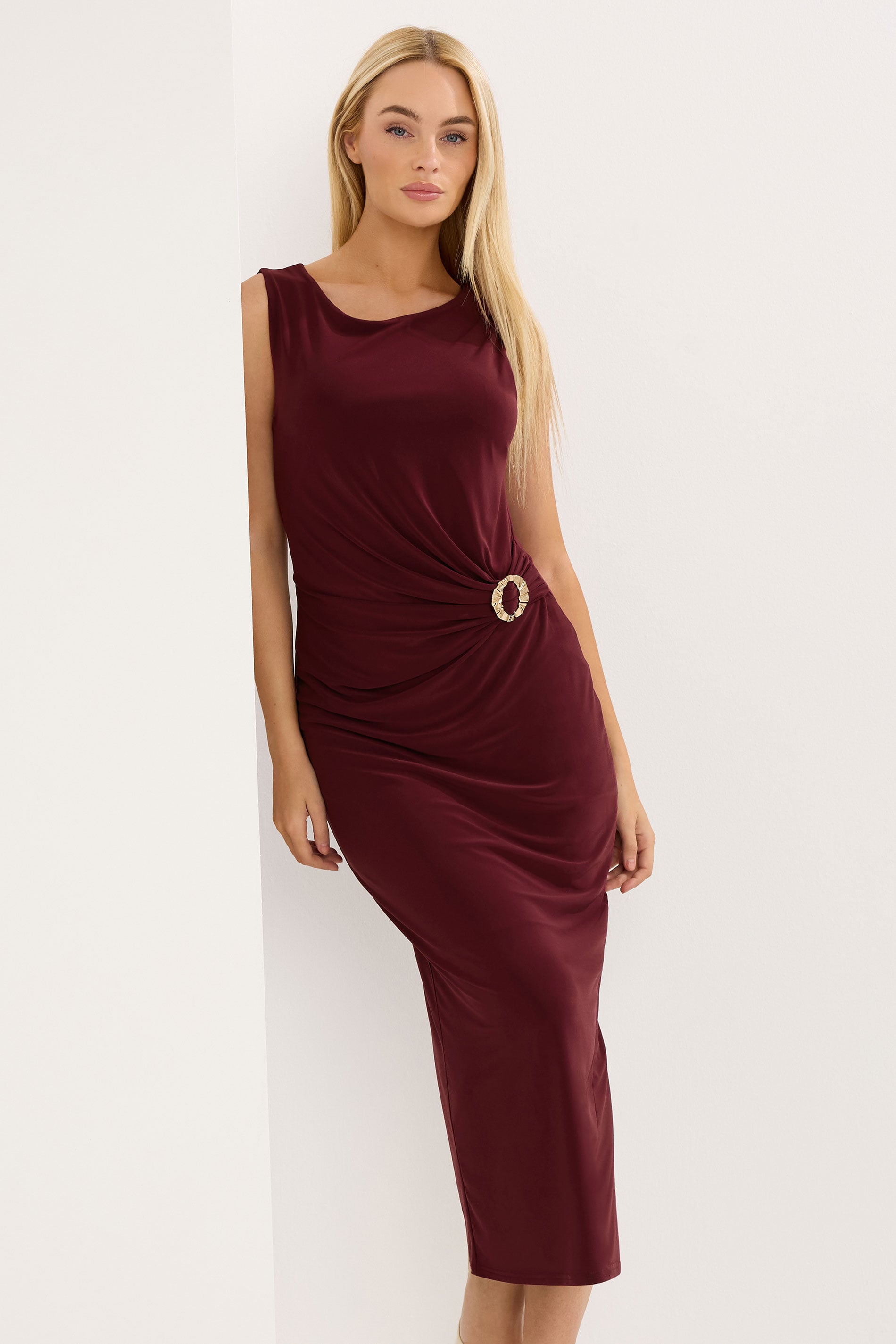STAR Burgandy Red Wrap Dress | StarByJM 3