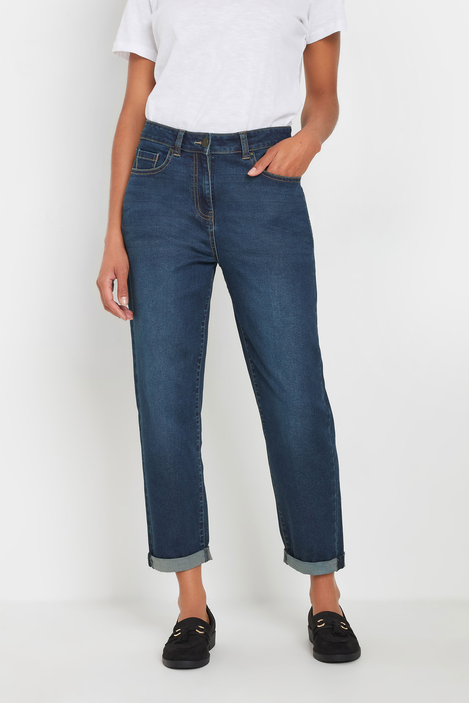 M&Co Indigo Blue Mom Jeans | M&Co 2