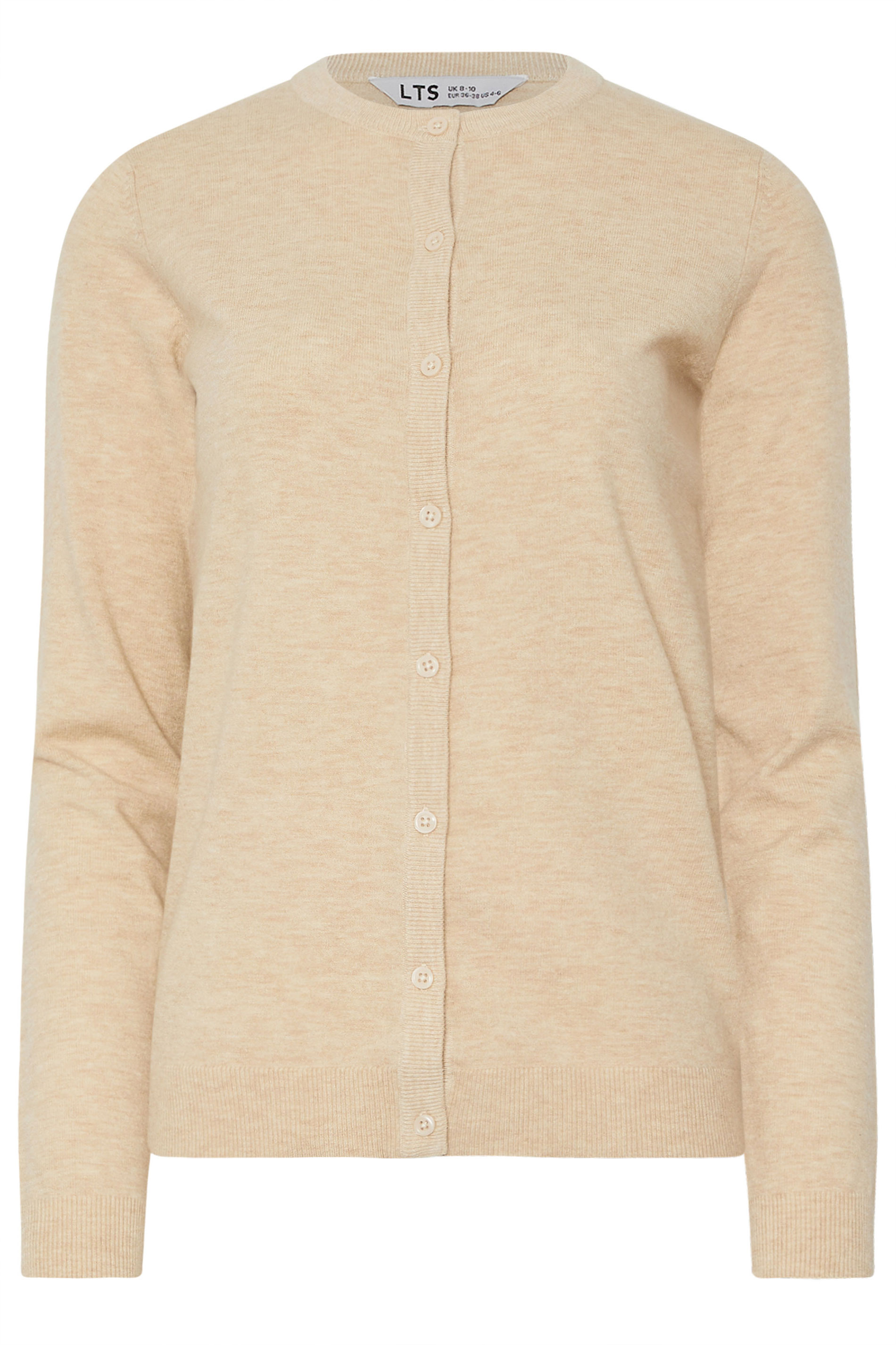 LTS PREMIUM Tall Natural Brown Button Down Cardigan | Long Tall Sally 6