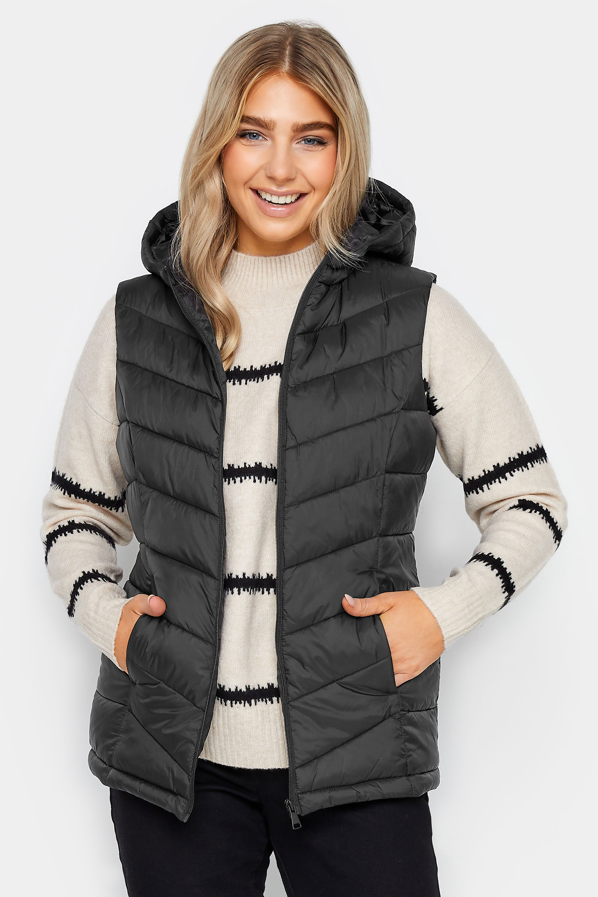 M&Co Black Quilted Gilet | M&Co 1