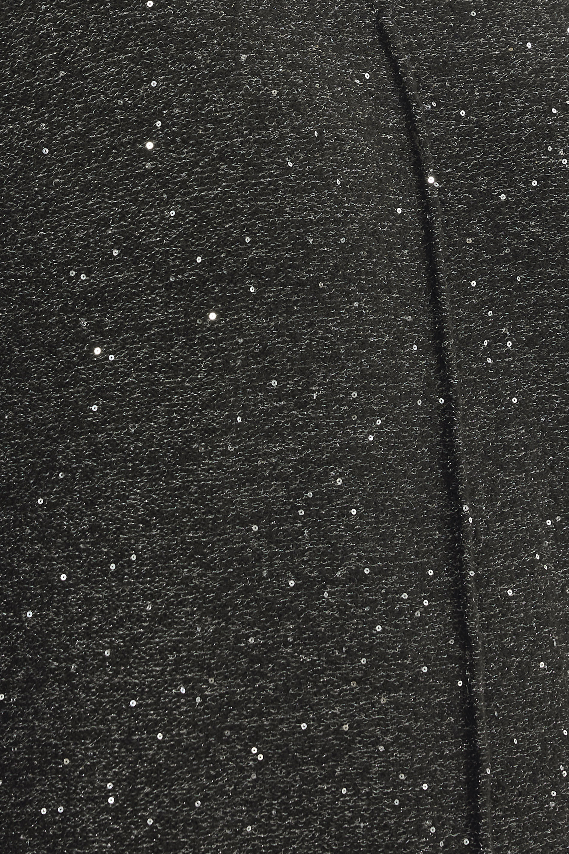 EVANS Plus Size Black Sequin Embellished V-Neck Jumper | Evans 4