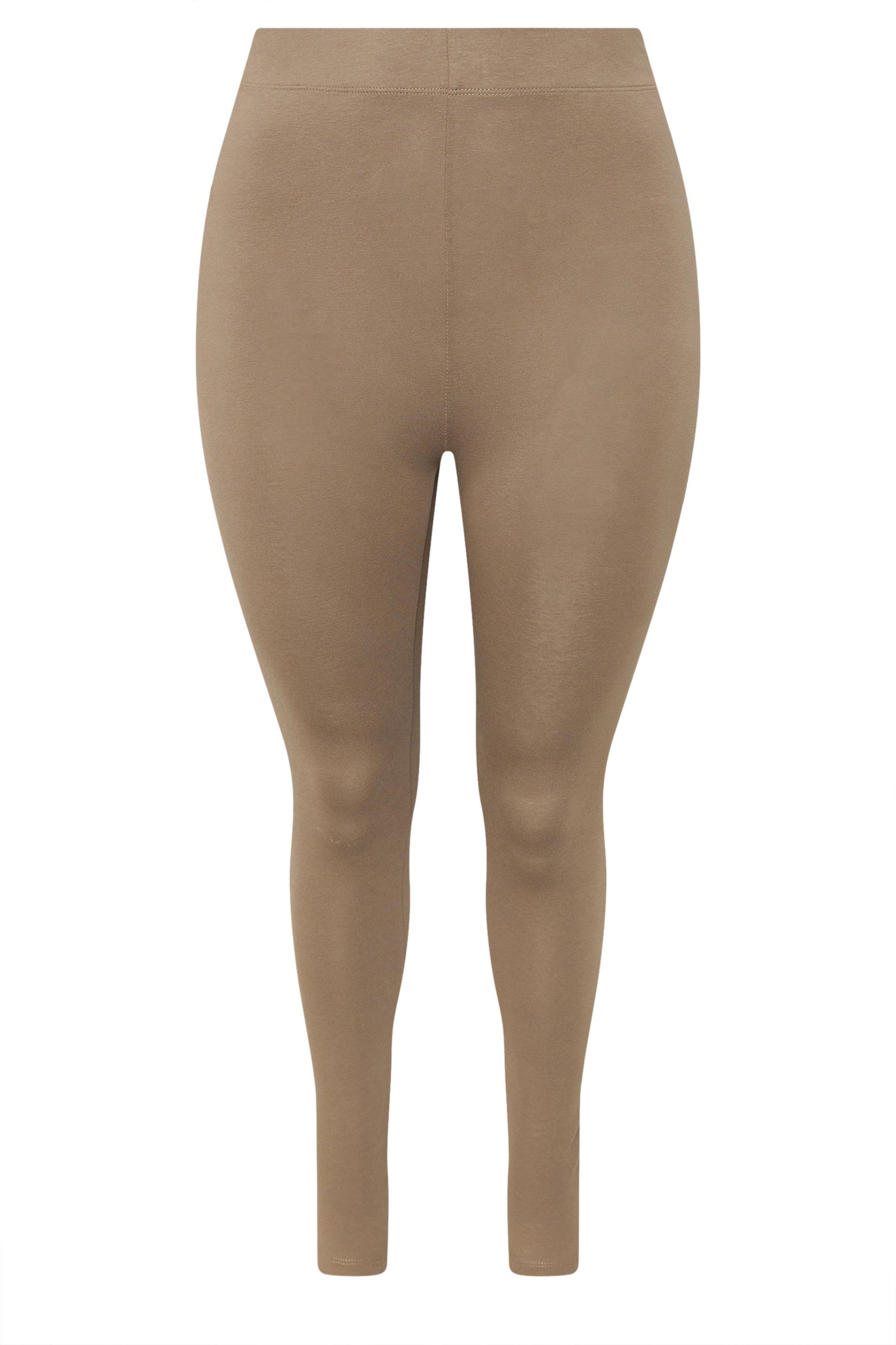 YOURS Plus Size Natural Brown Leggings | Yours Clothing 5