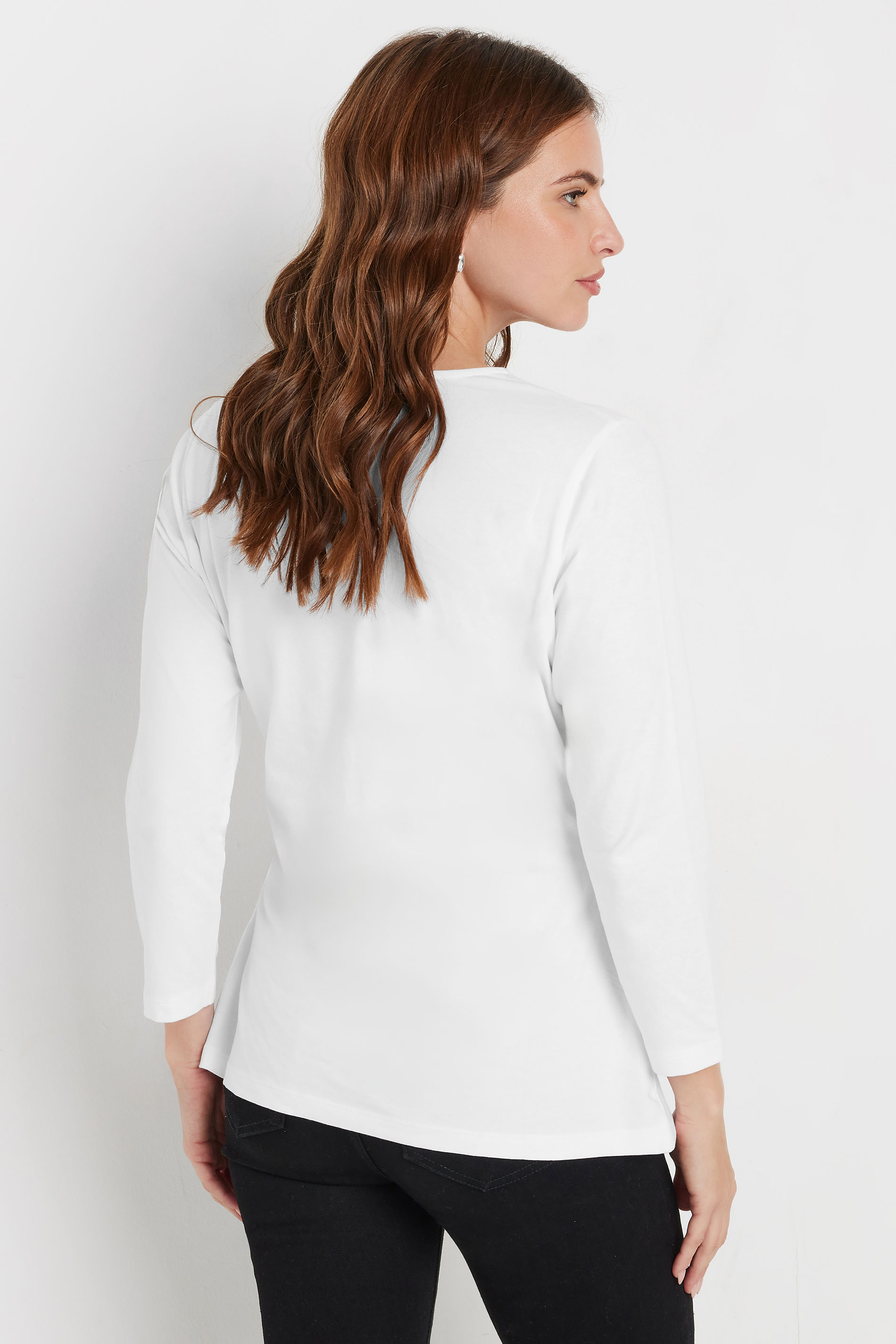 M&Co Navy Blue Long Sleeve Wrap Top | M&Co 2
