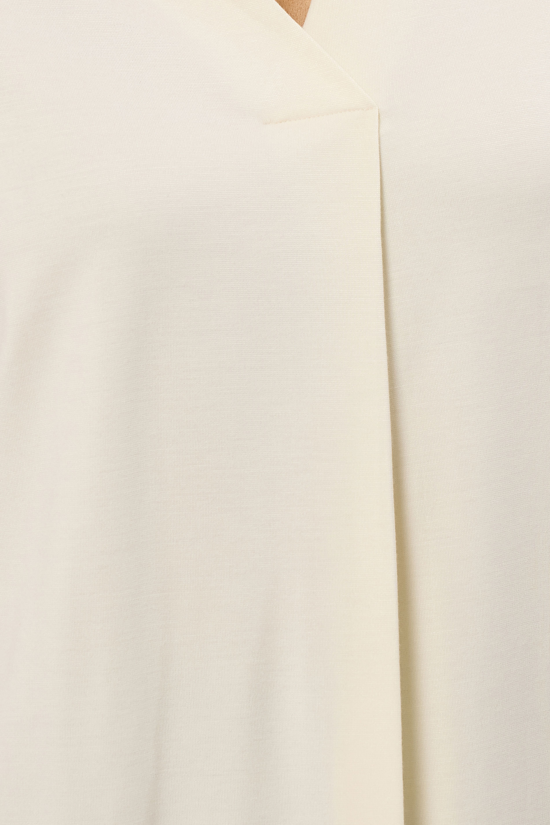 EVANS Curve Cream Premium Jersey Pleat Swing Top | Evans 4