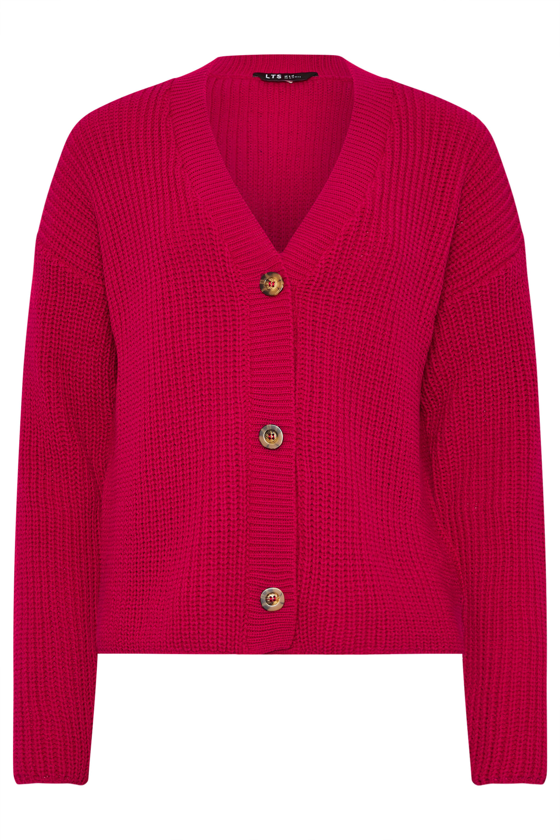 LTS Tall Women's Red V-Neck Cardigan | Long Tall Sally 5