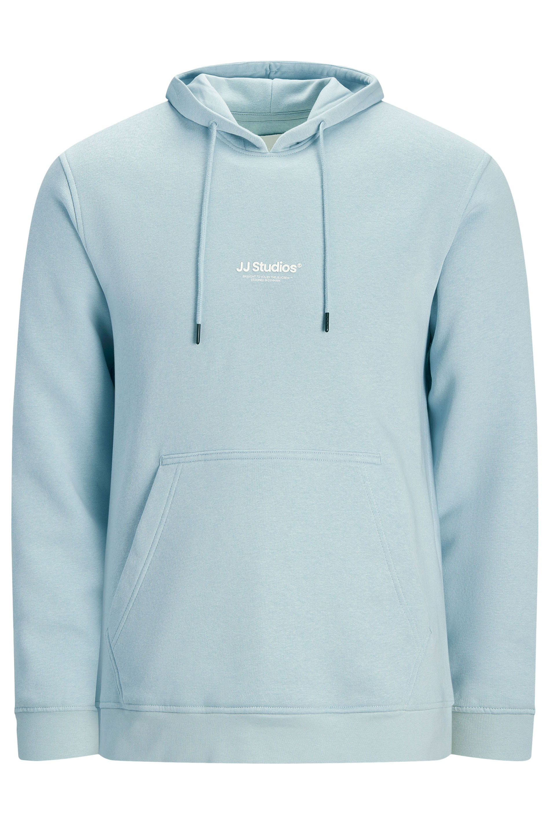 JACK & JONES Big & Tall Celestial Blue Printed Hoodie | BadRhino 2