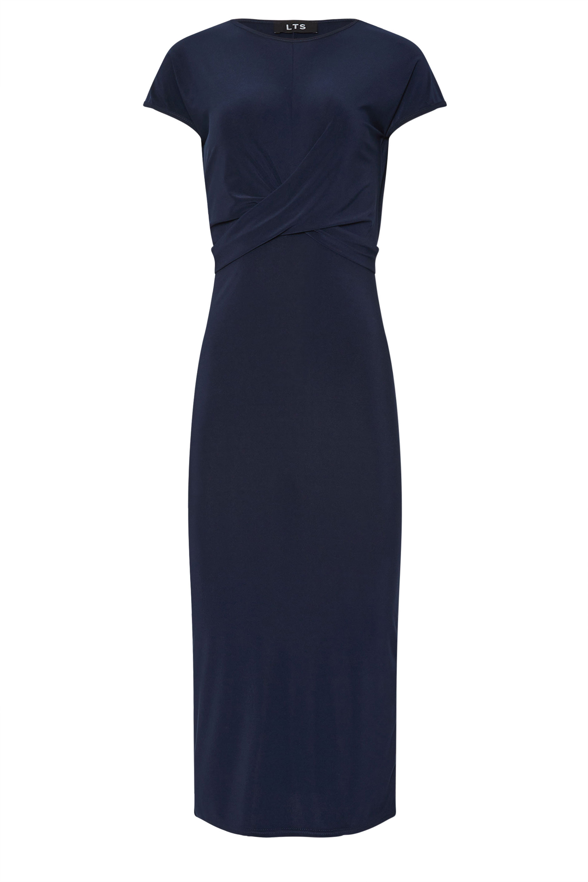 LTS Tall Navy Blue Ruched Bust Midi Dress | Long Tall Sally 5