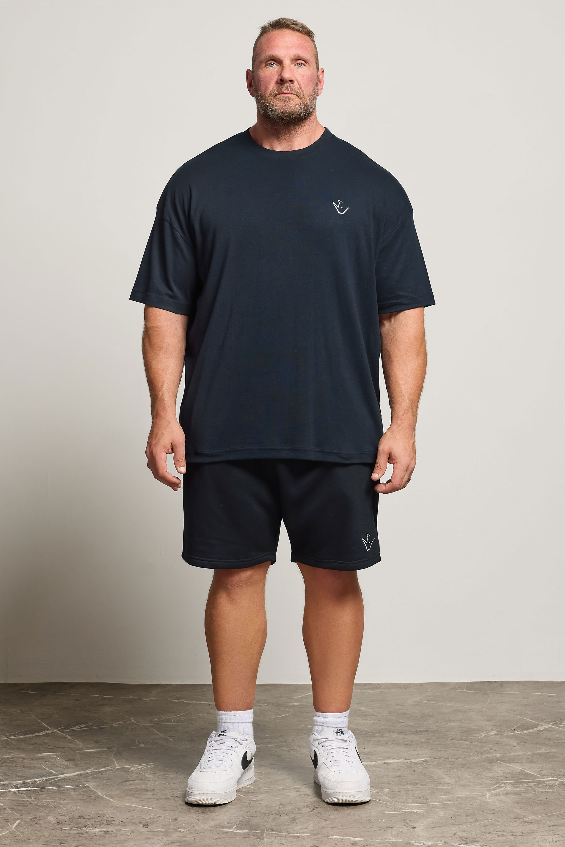 IronRhino Big & Tall Navy Blue 'Rest Day' T-Shirt | BadRhino 1