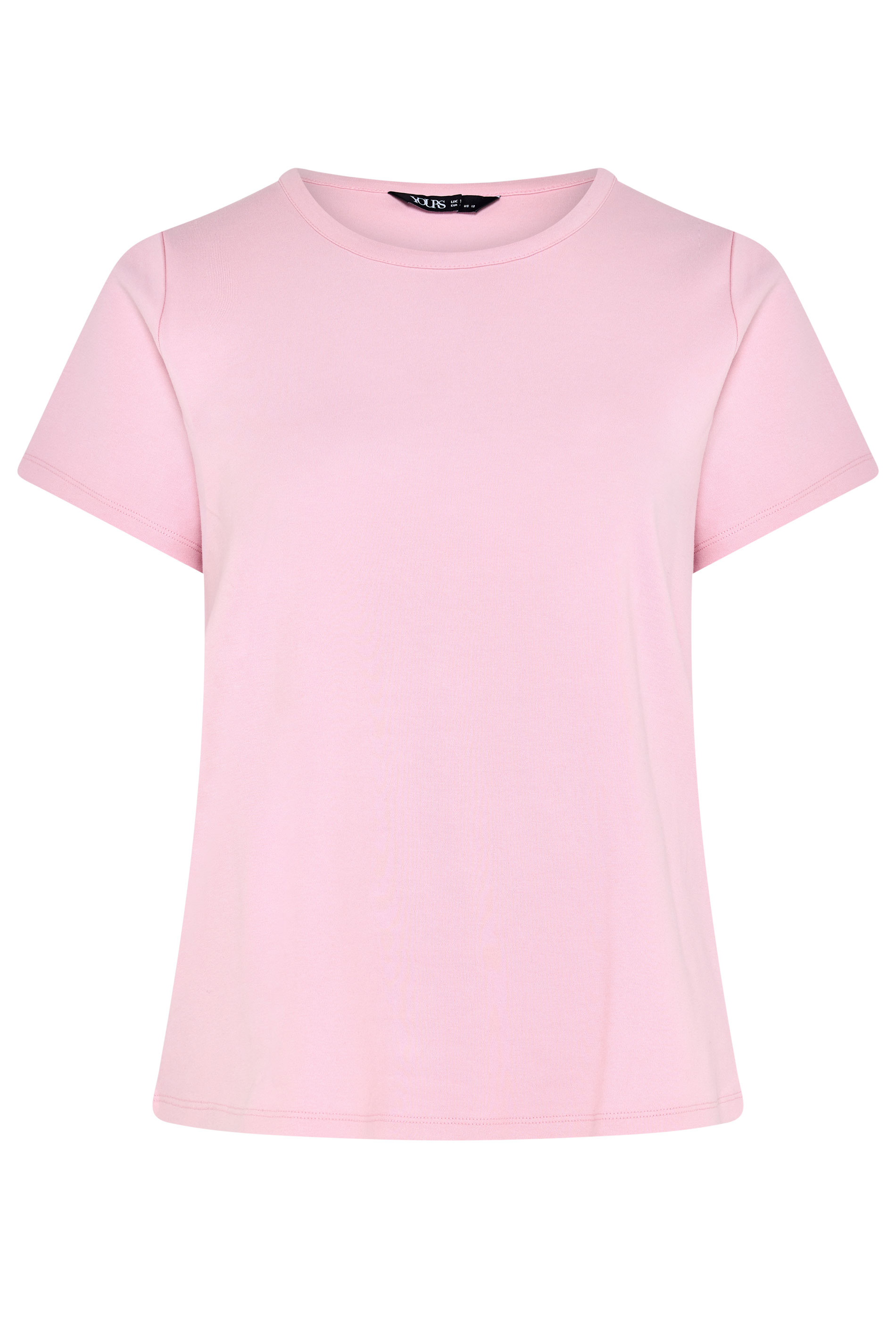 YOURS Plus Size Pink Interlock T-Shirt | Yours Clothing 5