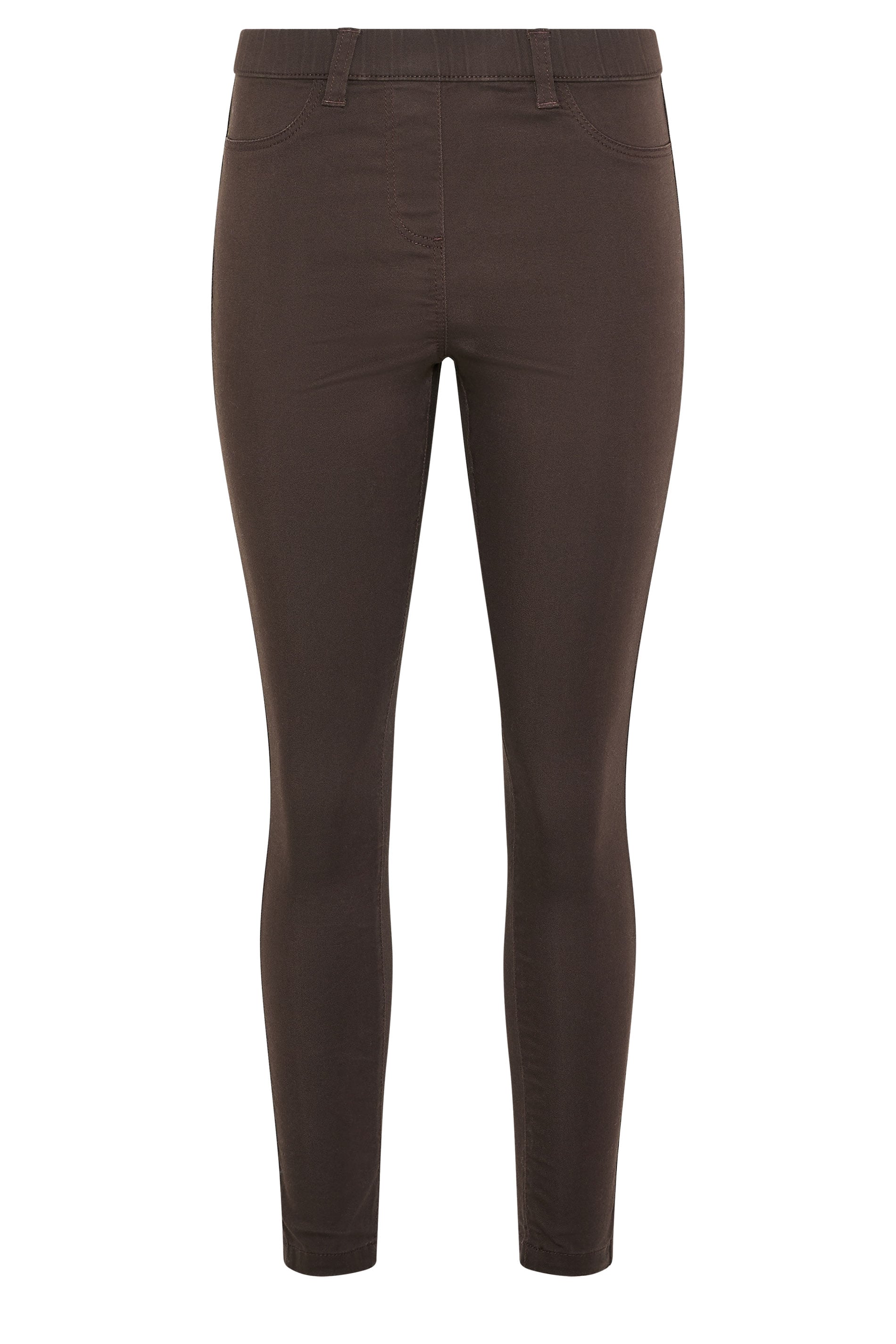 M&Co Chocolate Brown Skinny Jeggings | M&Co 5