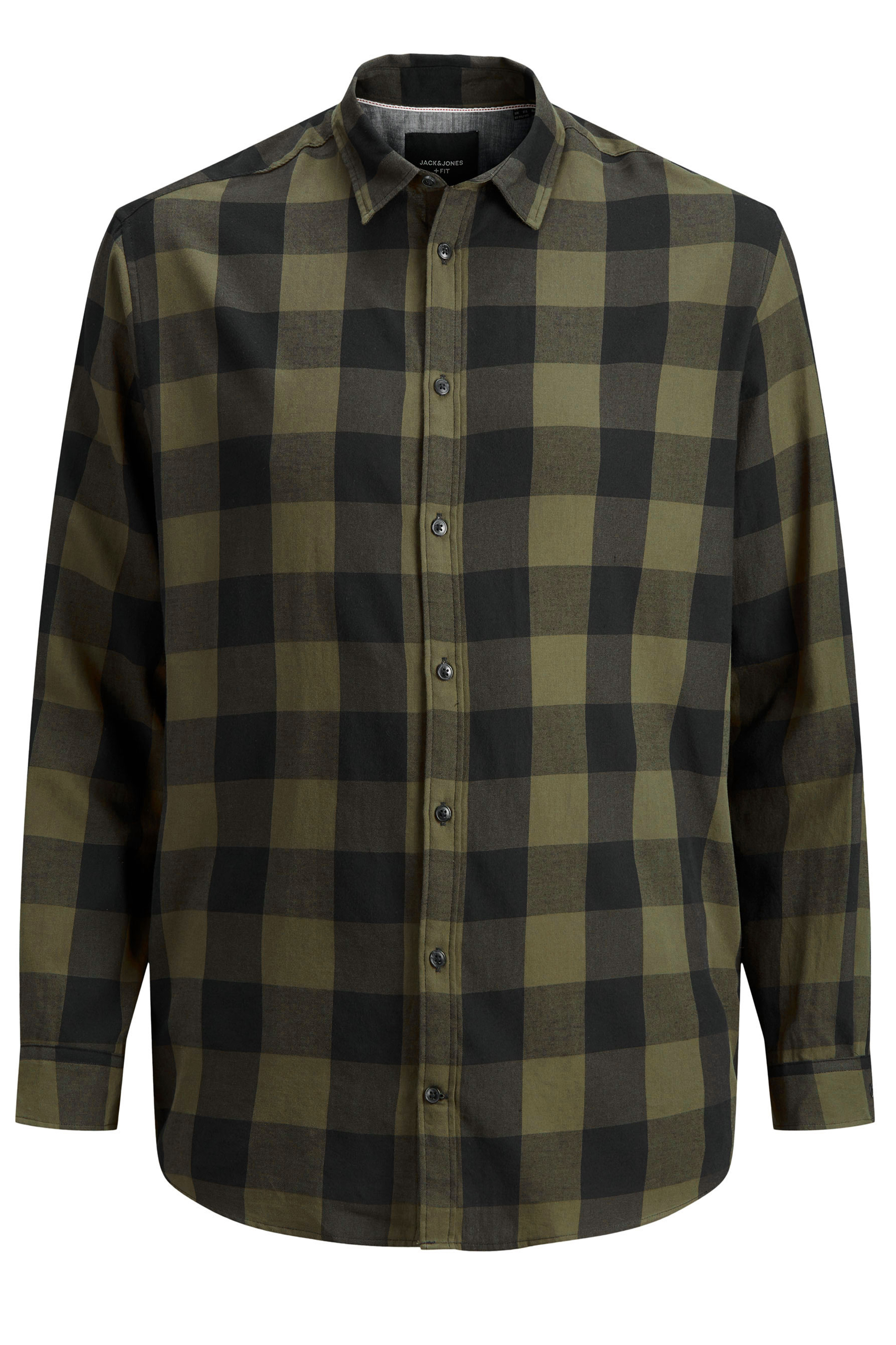 JACK & JONES Green Check Shirt | BadRhino 1