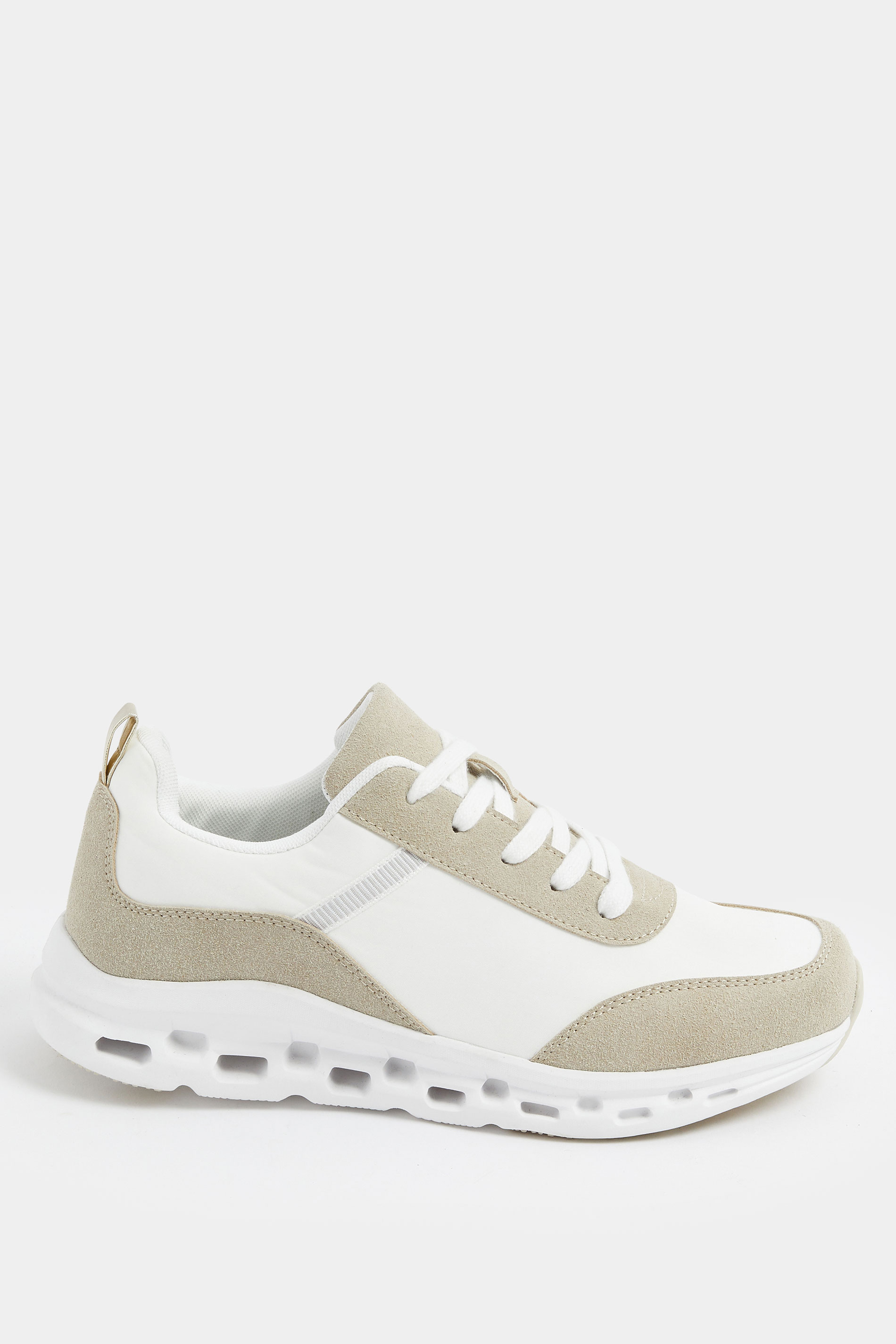 White Contrast Chunky Runner Trainers In Extra Wide EEE Fit | Yours Clothing 2