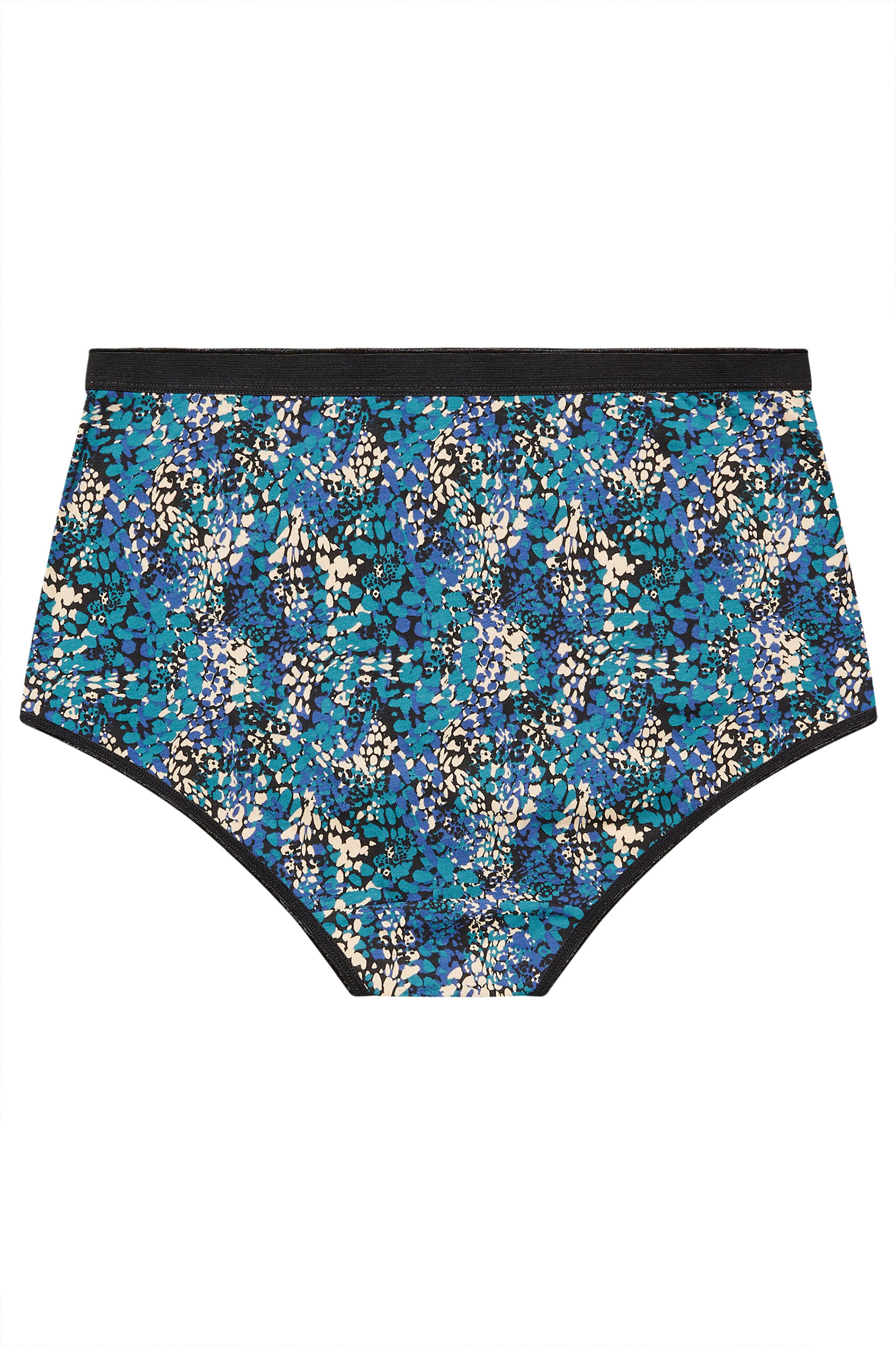 YOURSET 5 PACK Plus Size Teal Green Snake Print Full Briefs | Yours Clothing 9