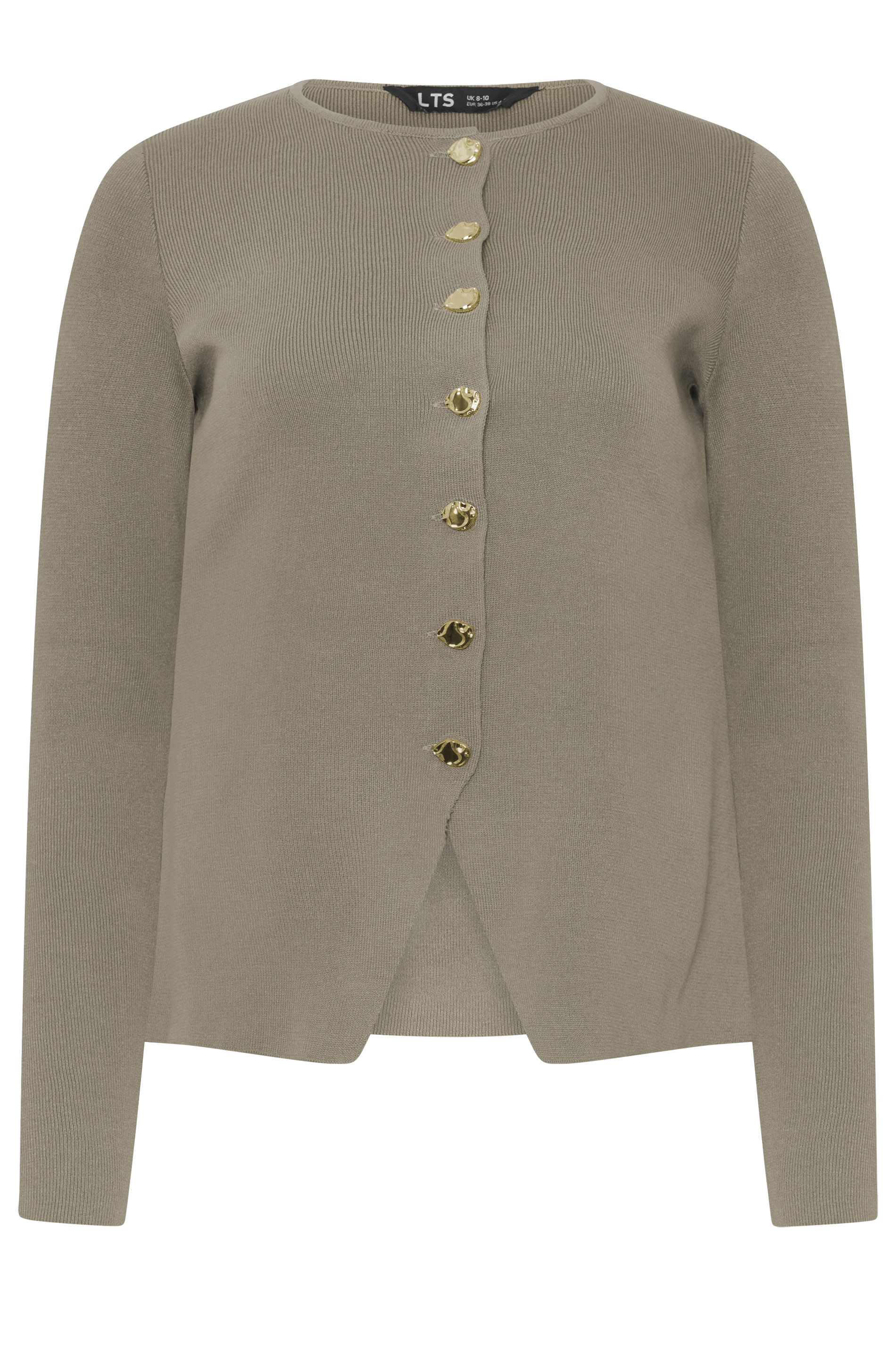LTS Tall Women's Mocha Brown Button Cardigan | Long Tall Sally 5