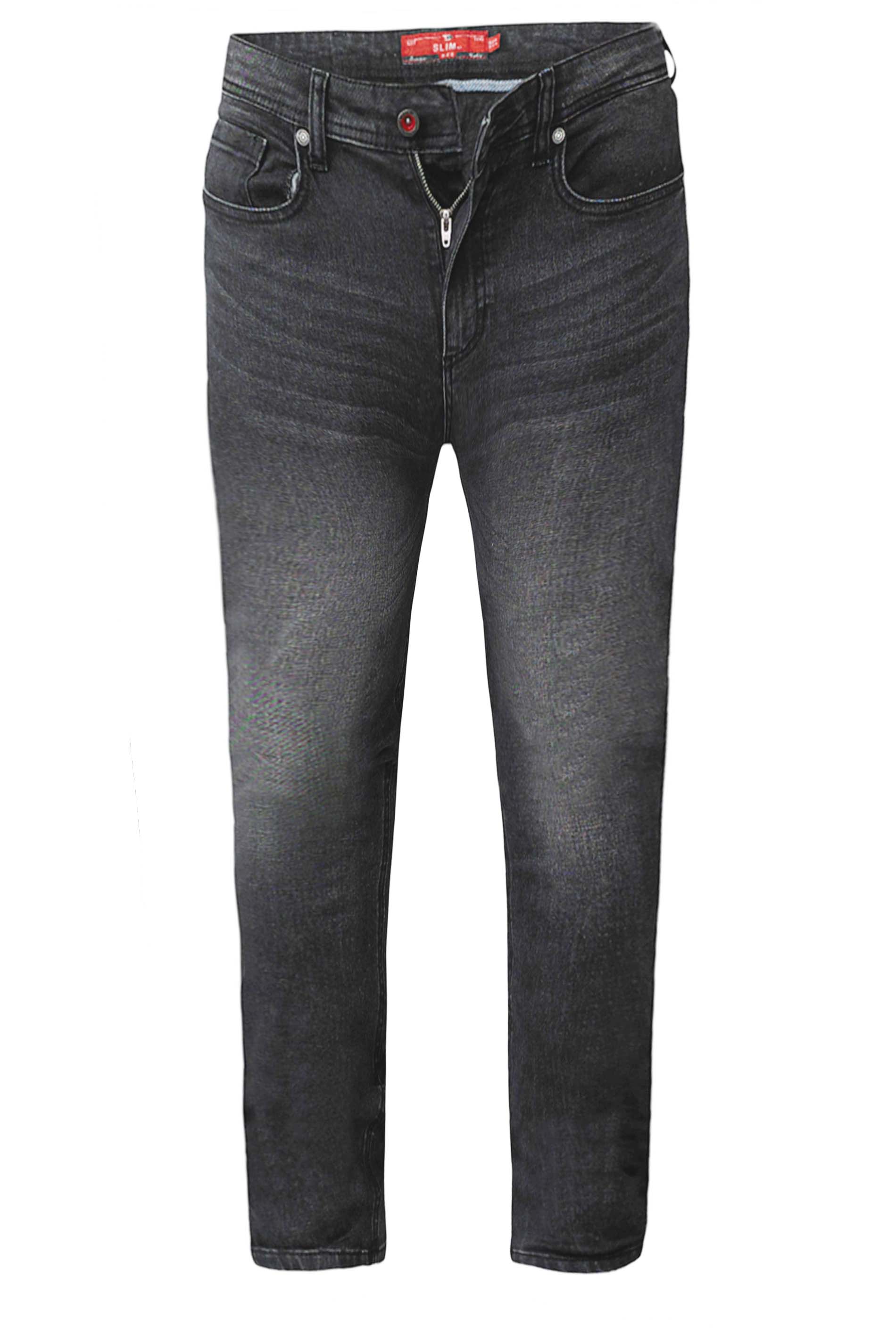 D555 Grey Tapered Stretch Jeans | BadRhino 2