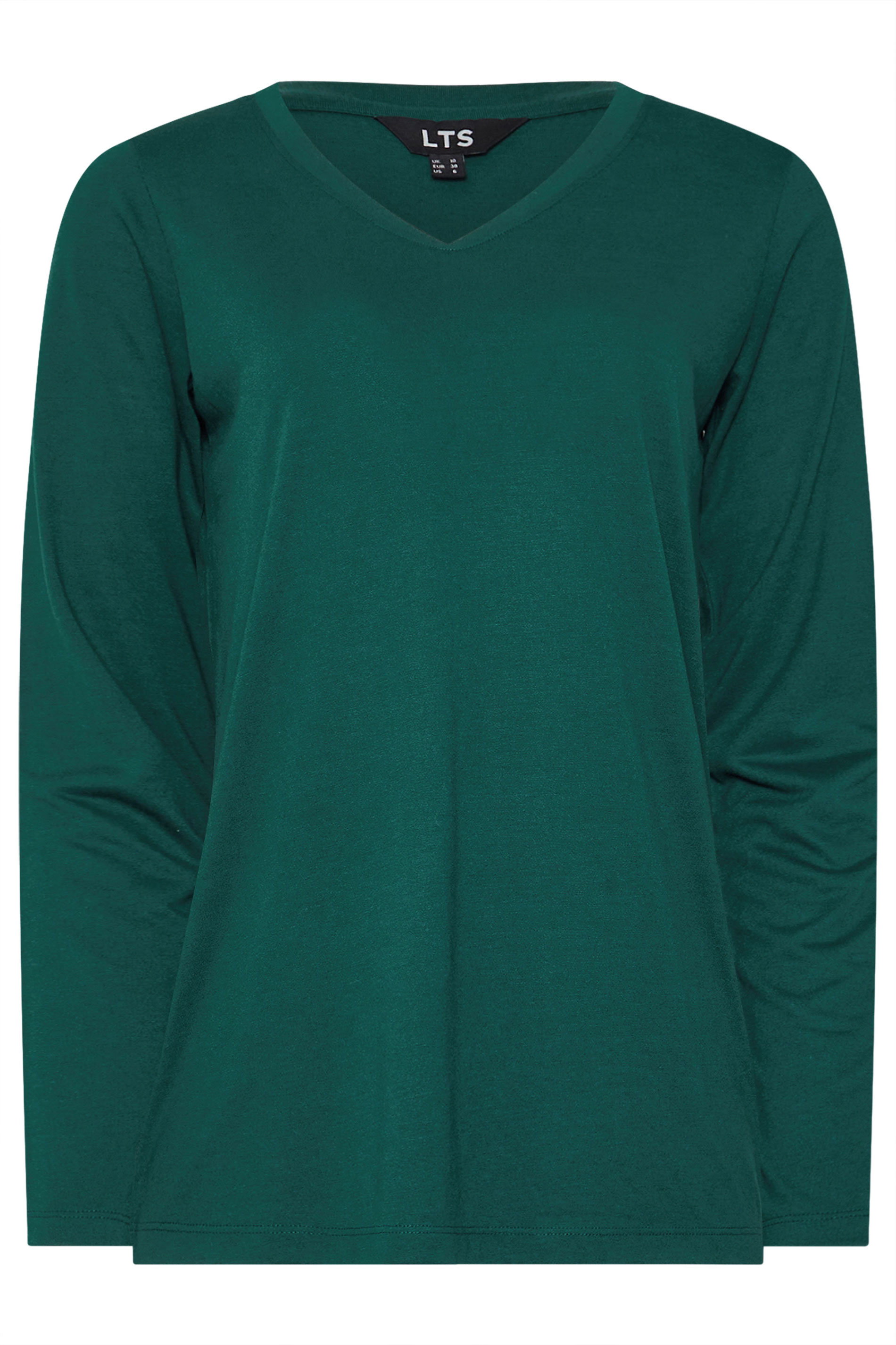LTS PREMIUM Tall 2 PACK Burgundy Red & Green V-Neck Modal Tops | Long Tall Sally 9