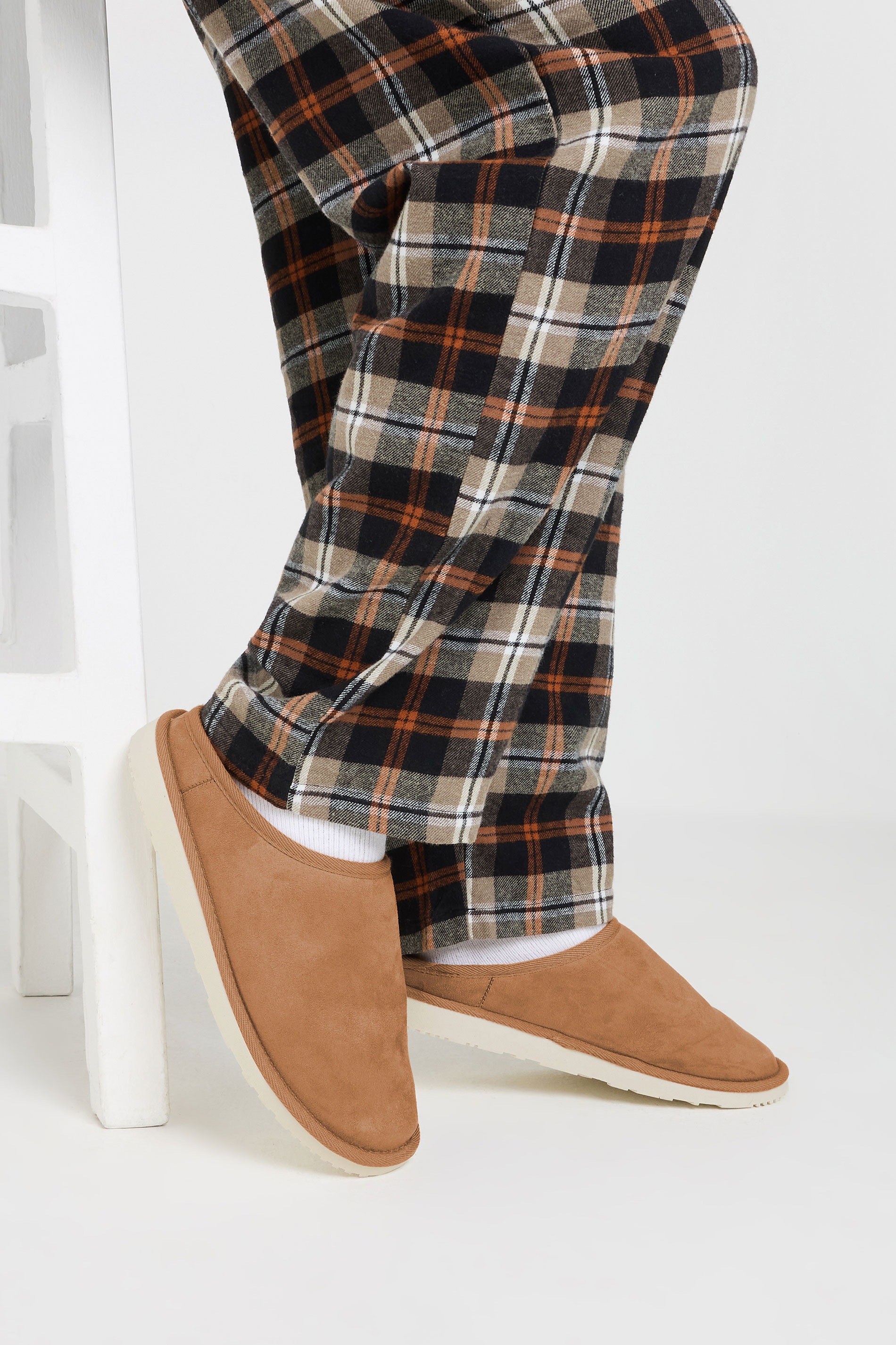 JACK & JONES Camel Brown Mule Slippers | BadRhino 3