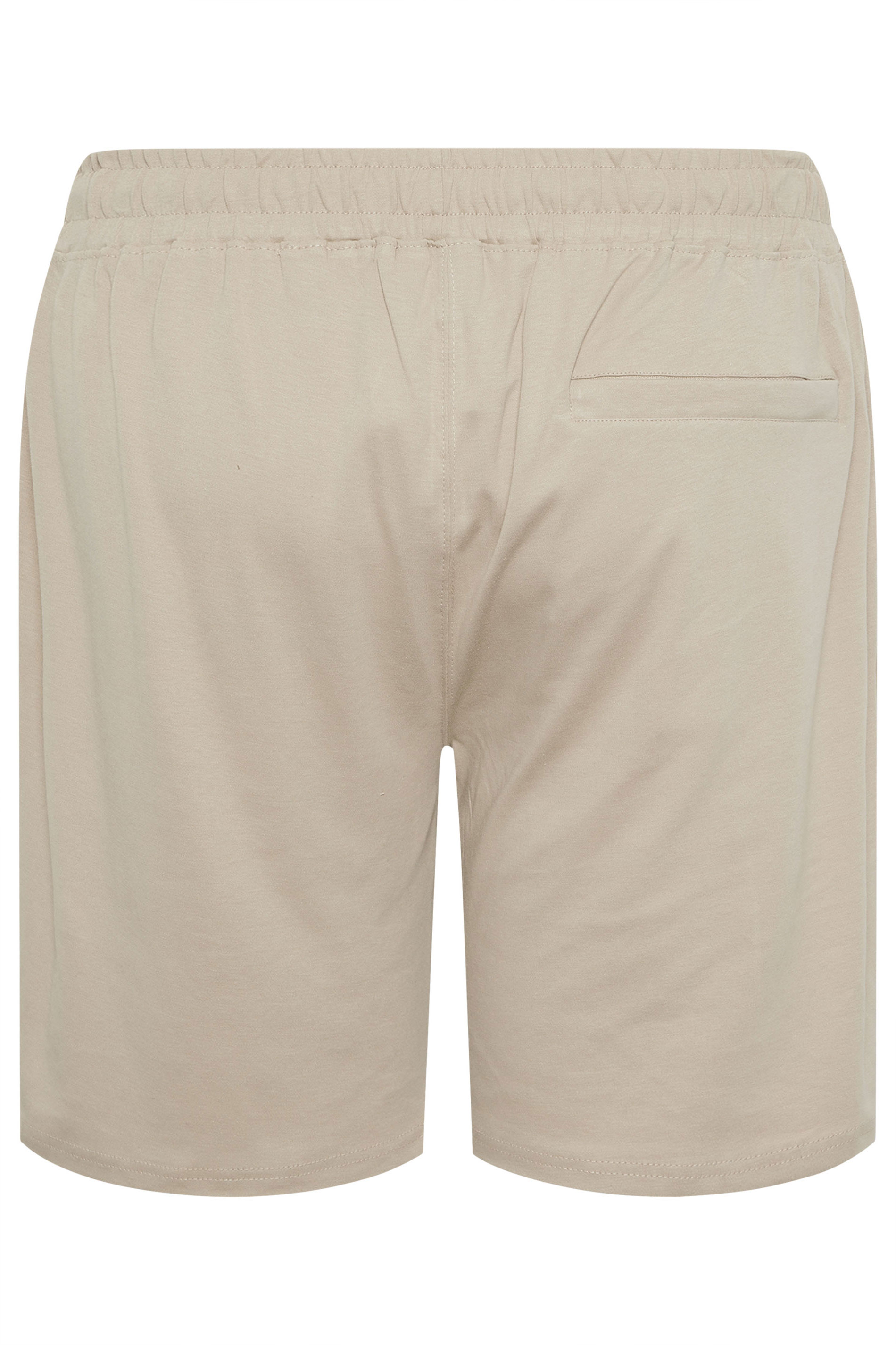 D555 Big & Tall Stone Brown Elasticated Waist Shorts | BadRhino 4