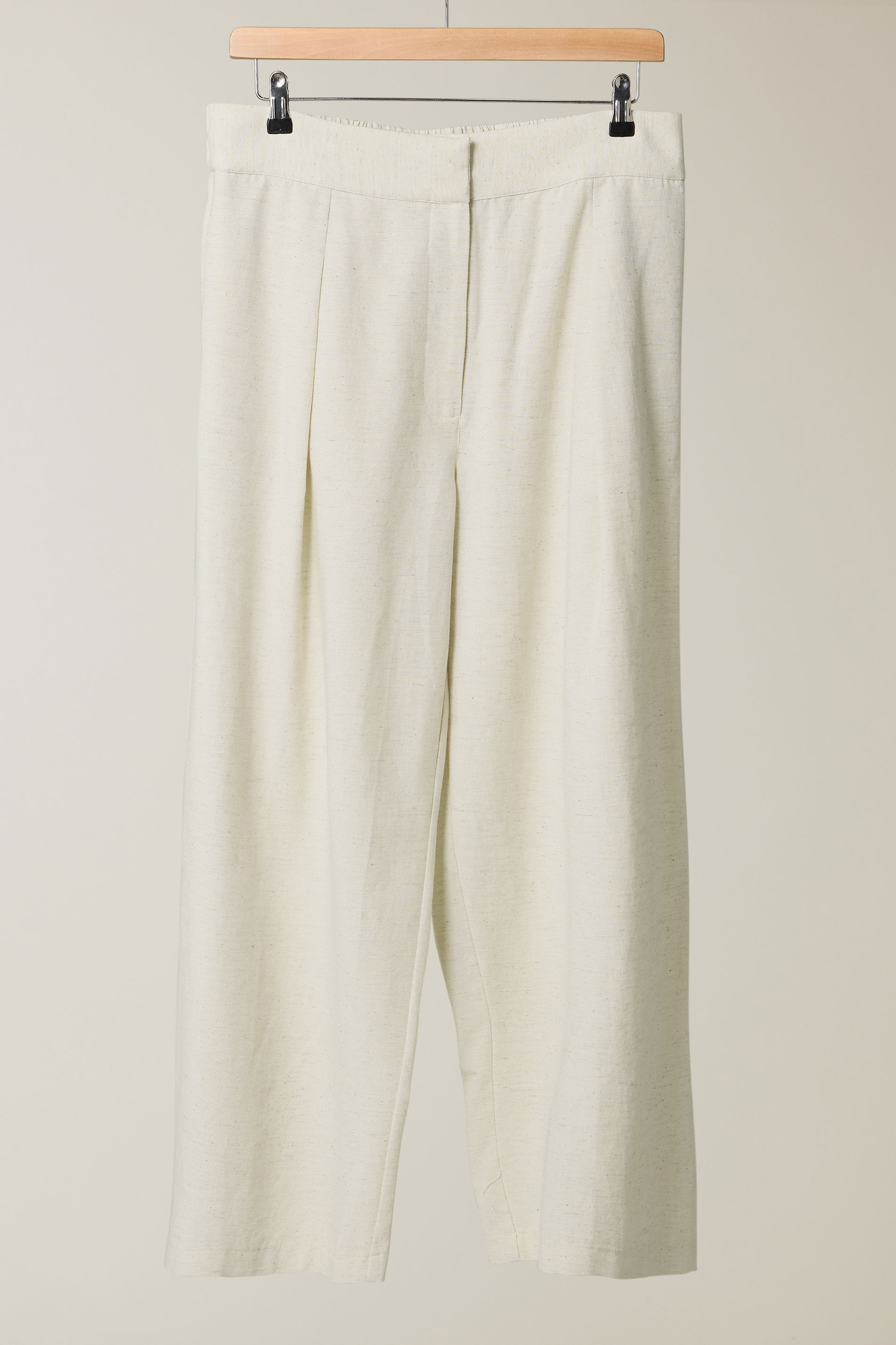 EVANS Plus Size Natural Brown Tailored Linen Trousers | Evans 6