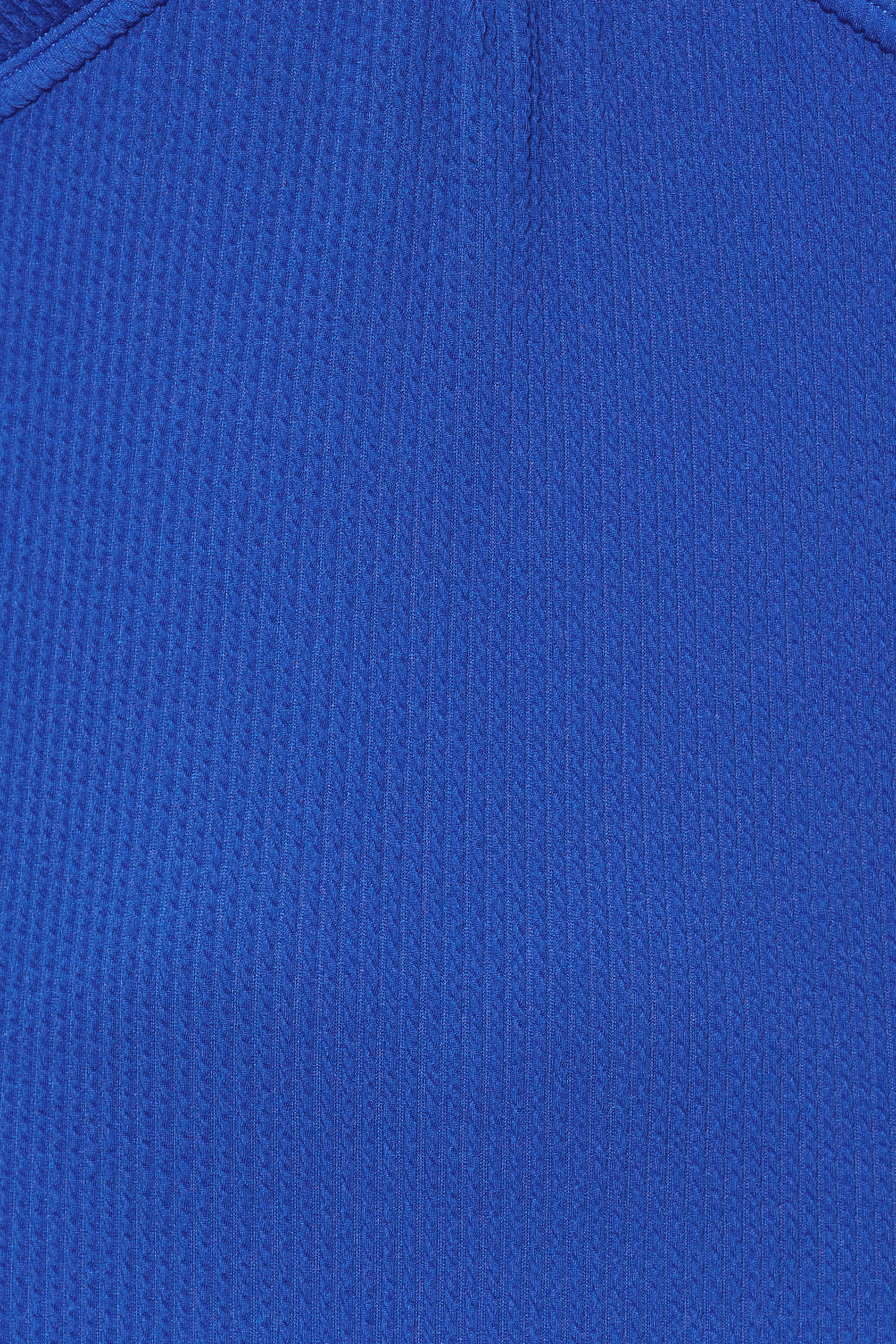 YOURS Plus Size Cobalt Blue Buckle Textured Swimsuit | Yours Clothing 6