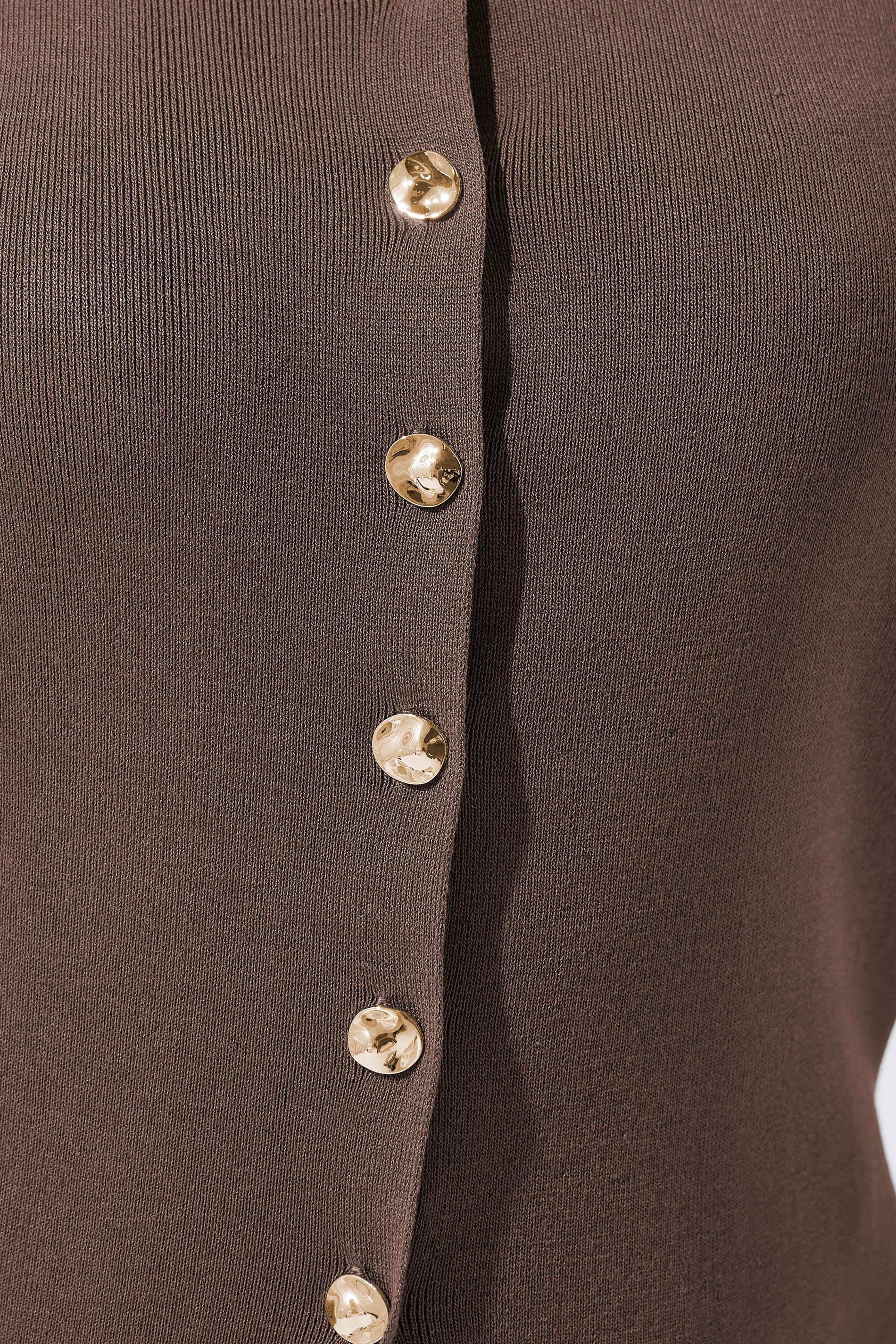 LIMITED COLLECTION Plus Size Chocolate Brown Knitted Waistcoat | Yours Clothing 5