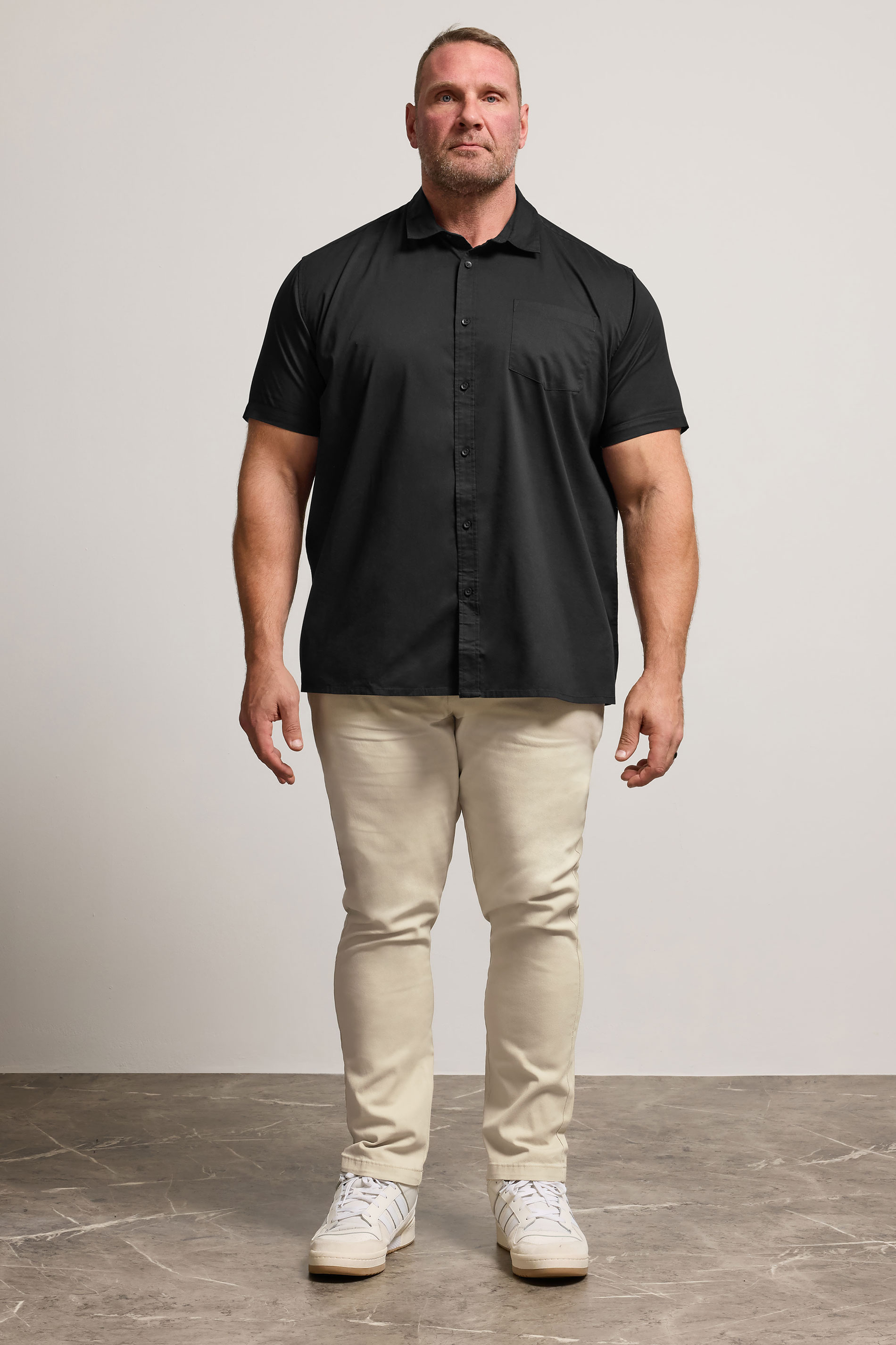 BadRhino Big & Tall Black Short Sleeve Shirt 1