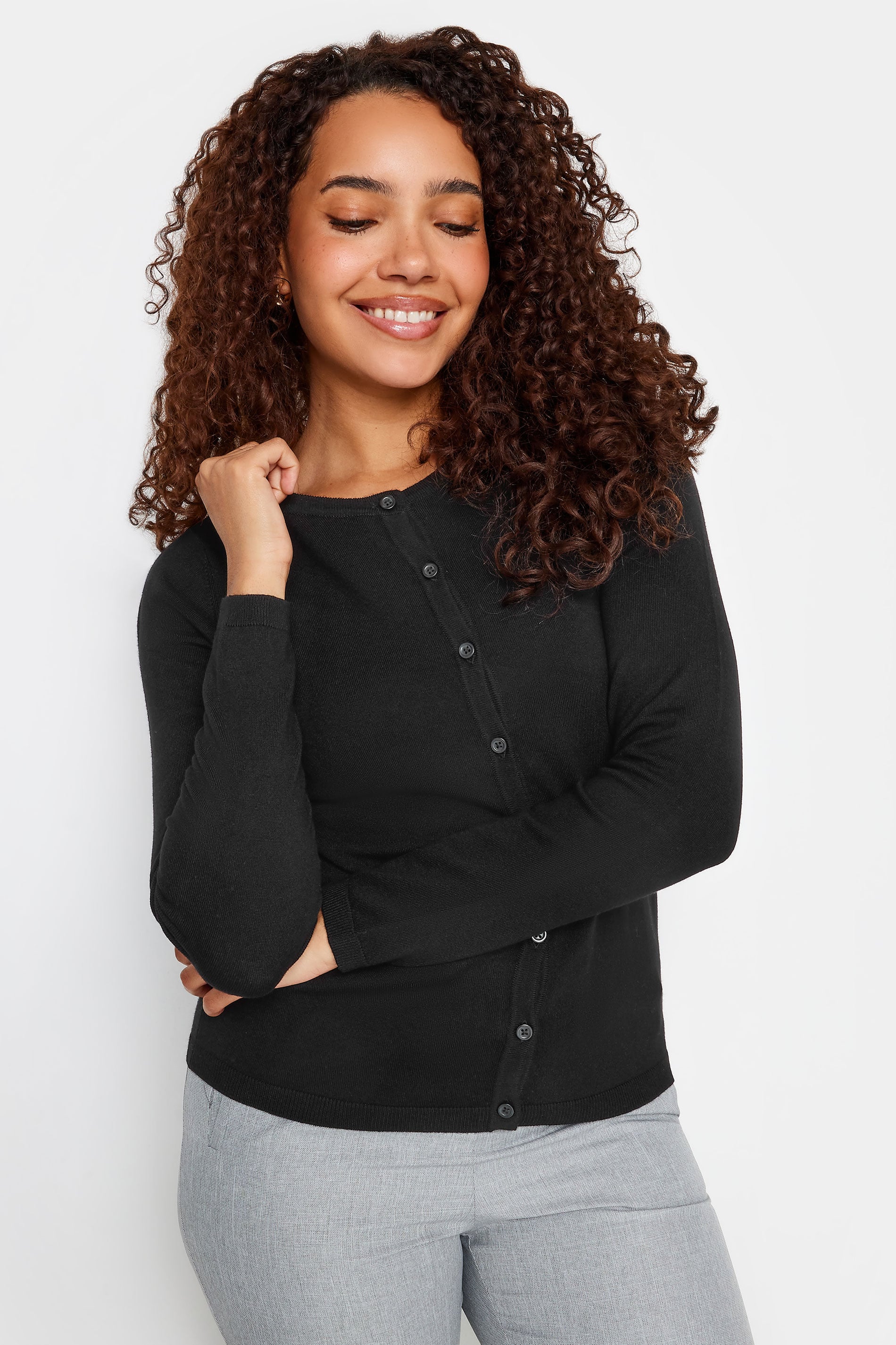 M&Co Black Button Down Cardigan | M&Co 4