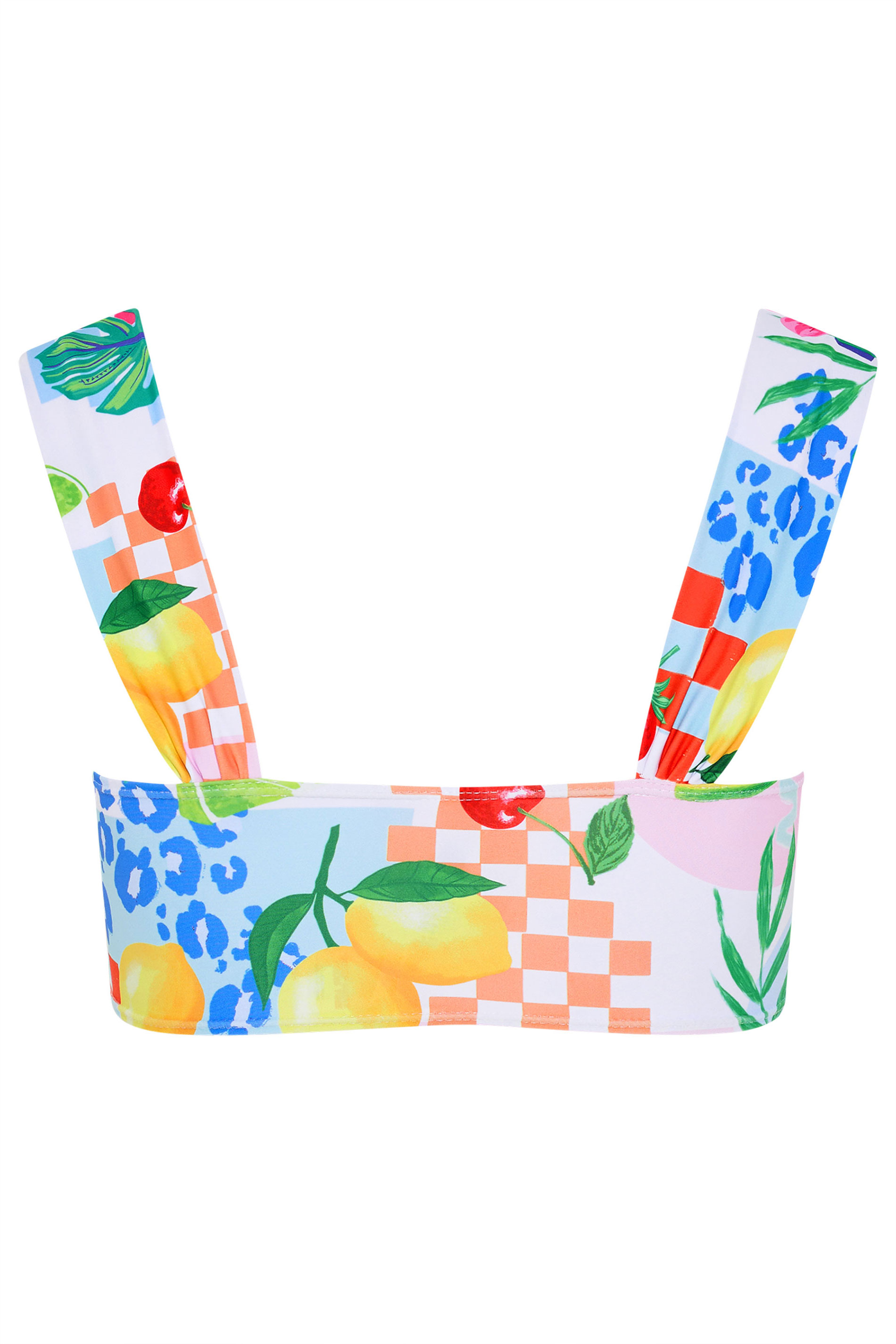 YOURS Plus Size Pink Mixed Tropical Wired Bikini Top | Yours Clothing 9