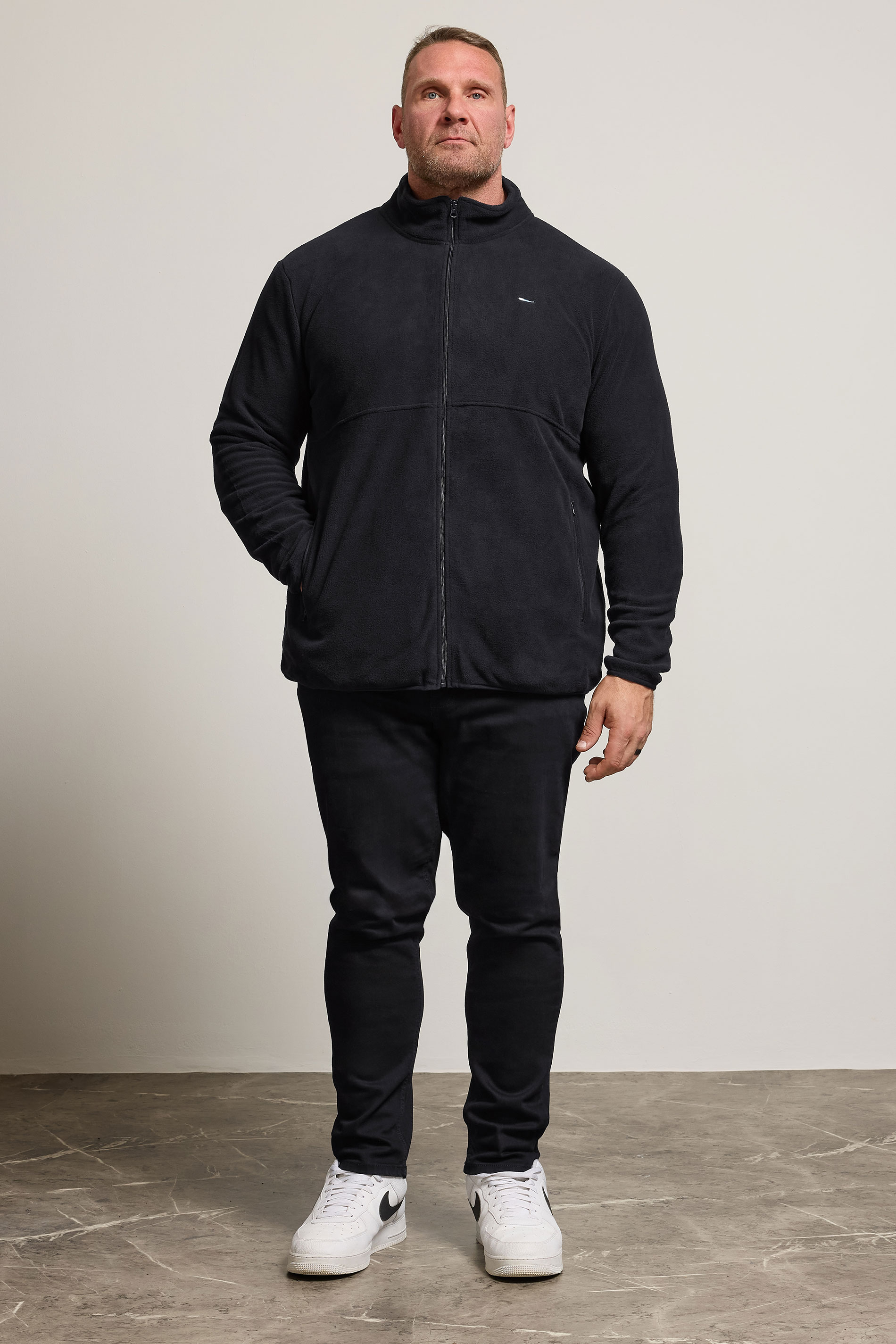 BadRhino Black Essential Zip Through Fleece | BadRhino 1