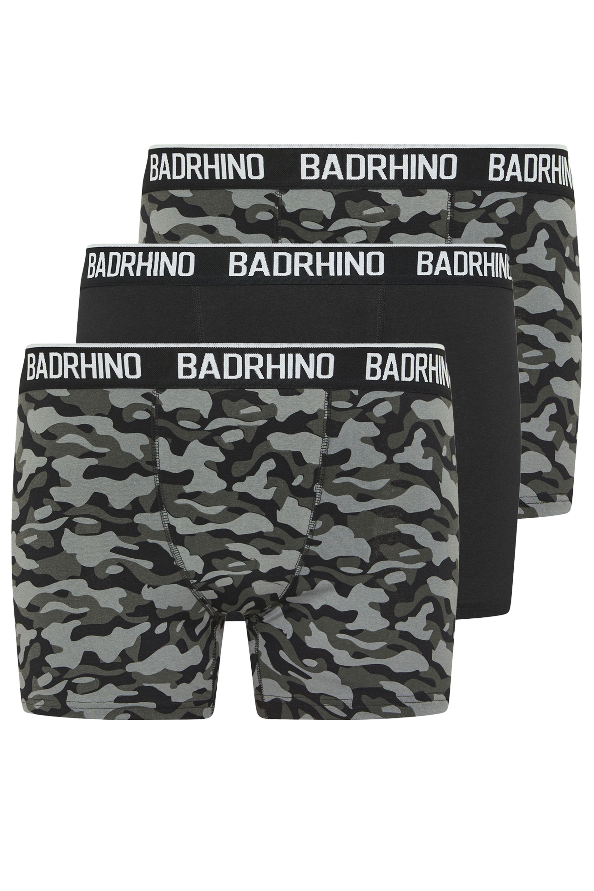 BadRhino Big & Tall 3 PACK Black/Grey/Green Camo Boxers | BadRhino 4