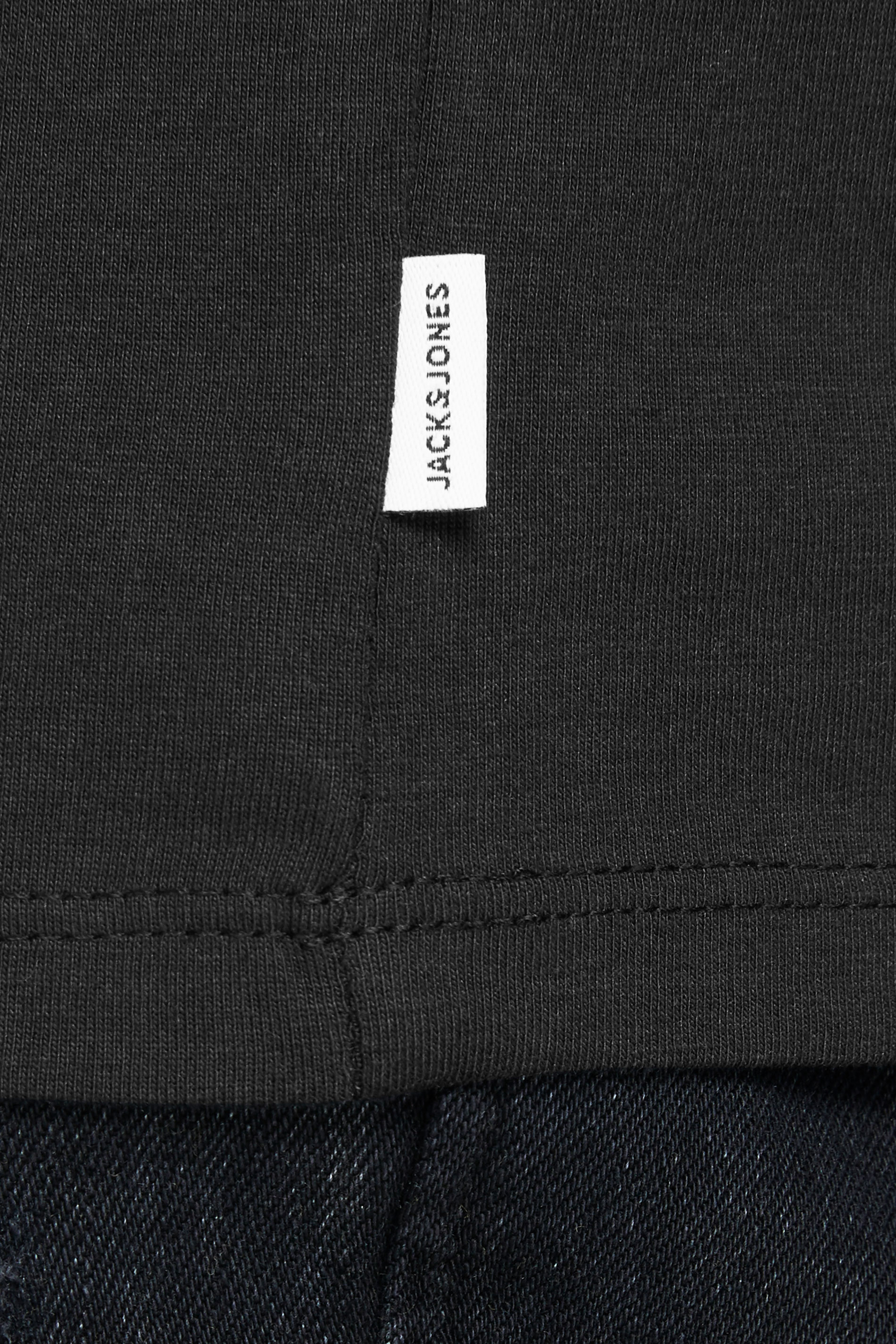 JACK & JONES Big & Tall Black Basic T-Shirt | BadRhino 1
