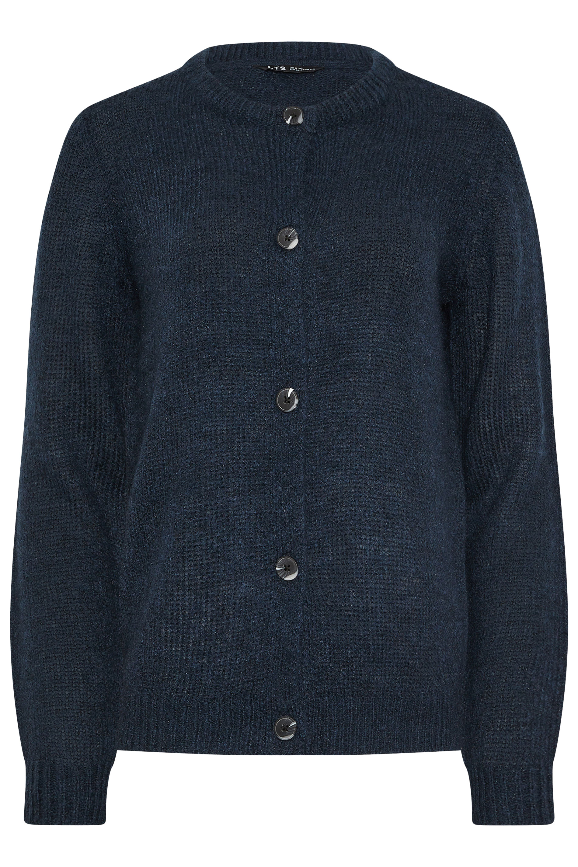 LTS Tall Navy Blue Knitted Button Cardigan | Long Tall Sally 6