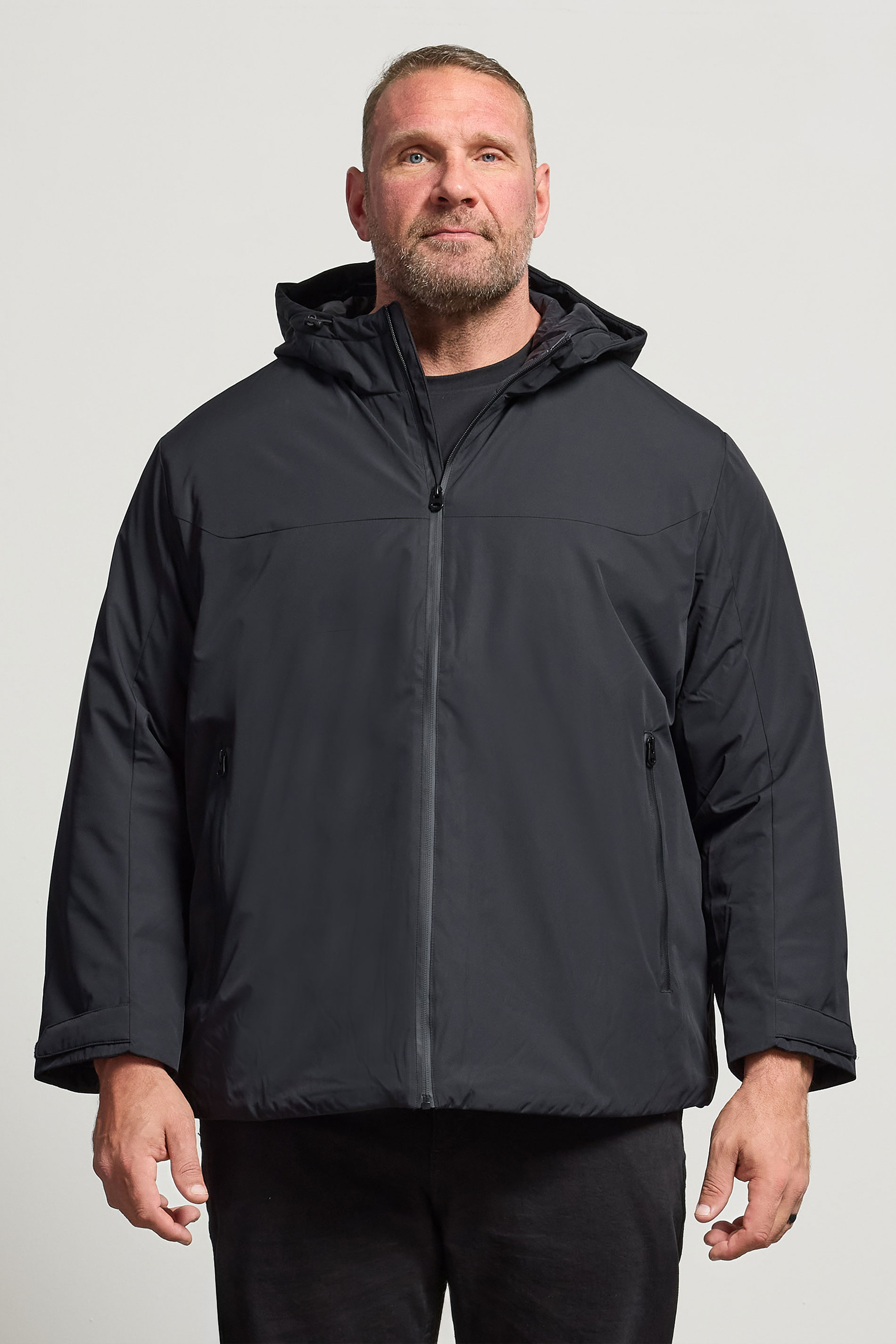 JACK & JONES Big & Tall Black Transitional Jacket | BadRhino 3