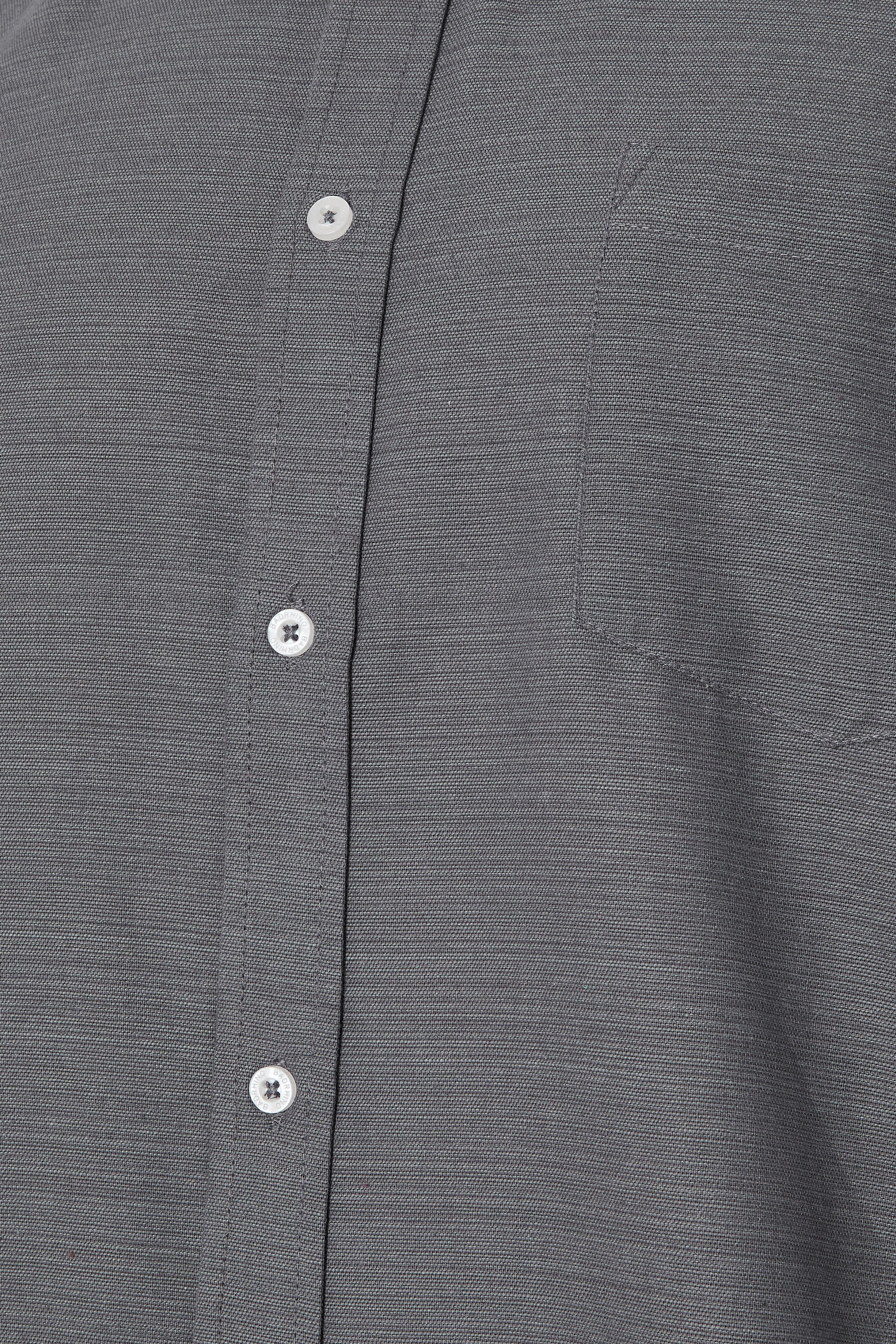 BadRhino Big & Tall Grey Long Sleeve Slub Shirt | BadRhino 8