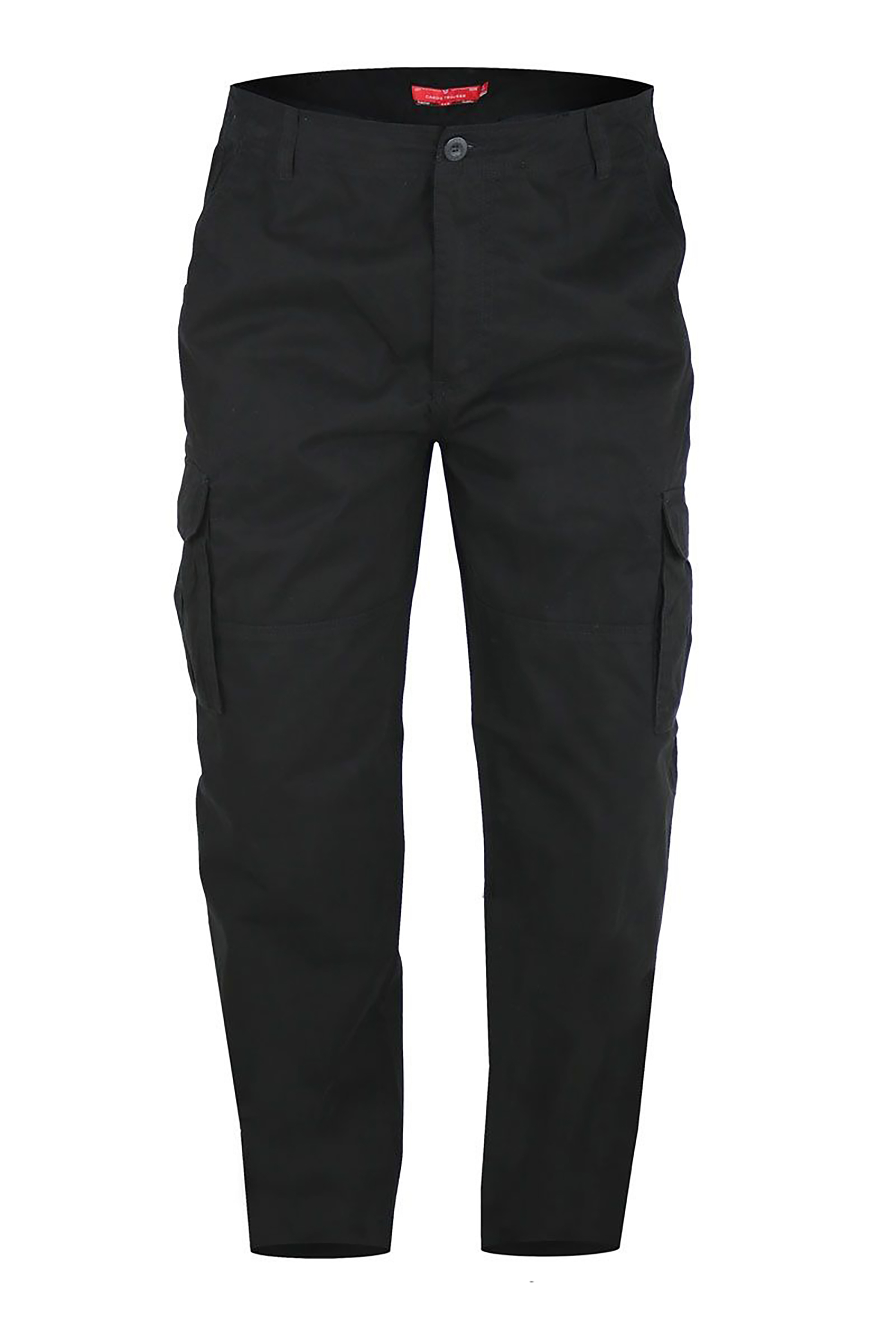 D555 Big & Tall Black Cargo Trousers | BadRhino 2
