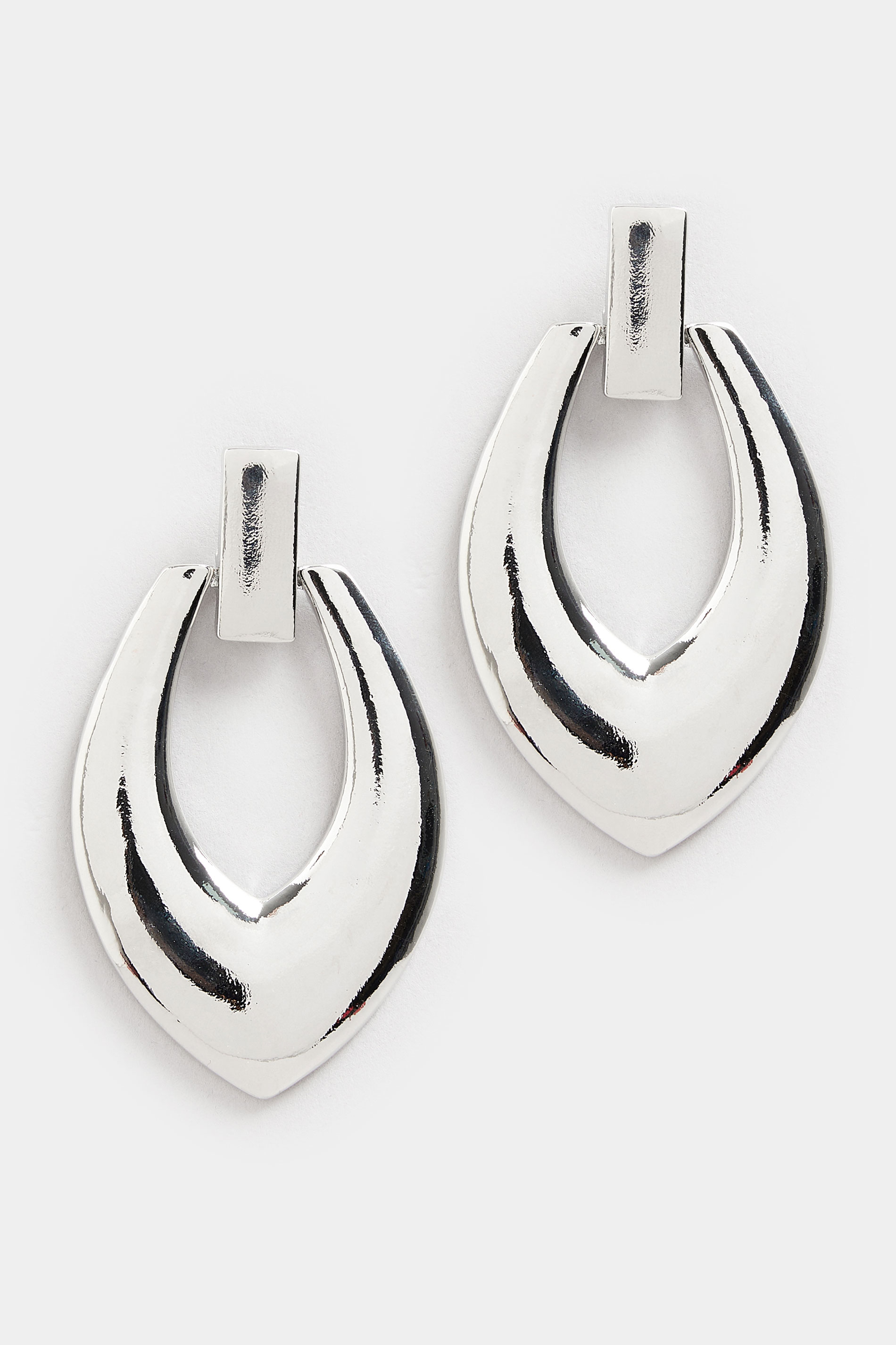 Silver Tone Teardrop Earrings | Yours Clothing 3