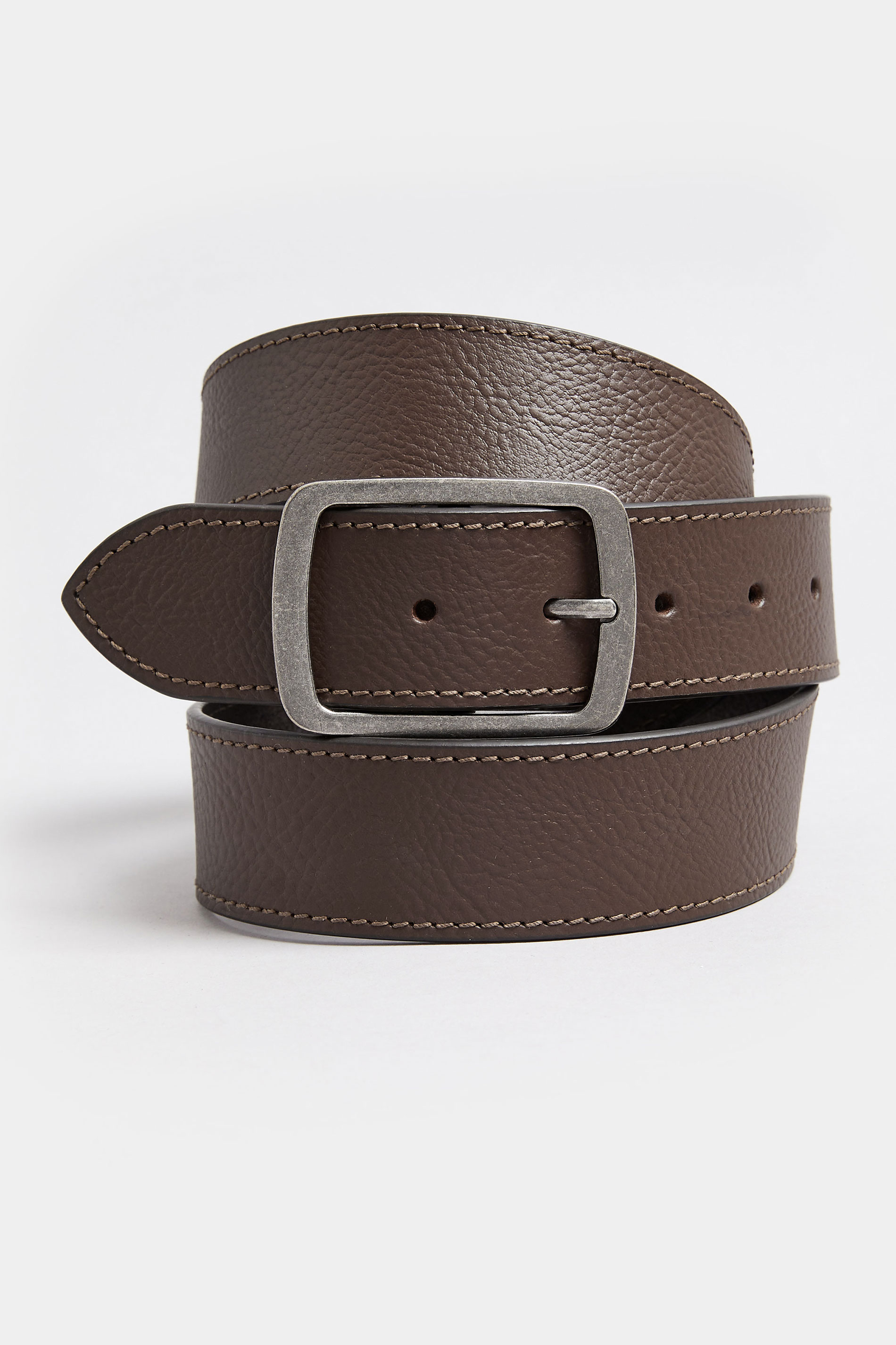 BadRhino Brown Plain Leather Belt | BadRhino 1