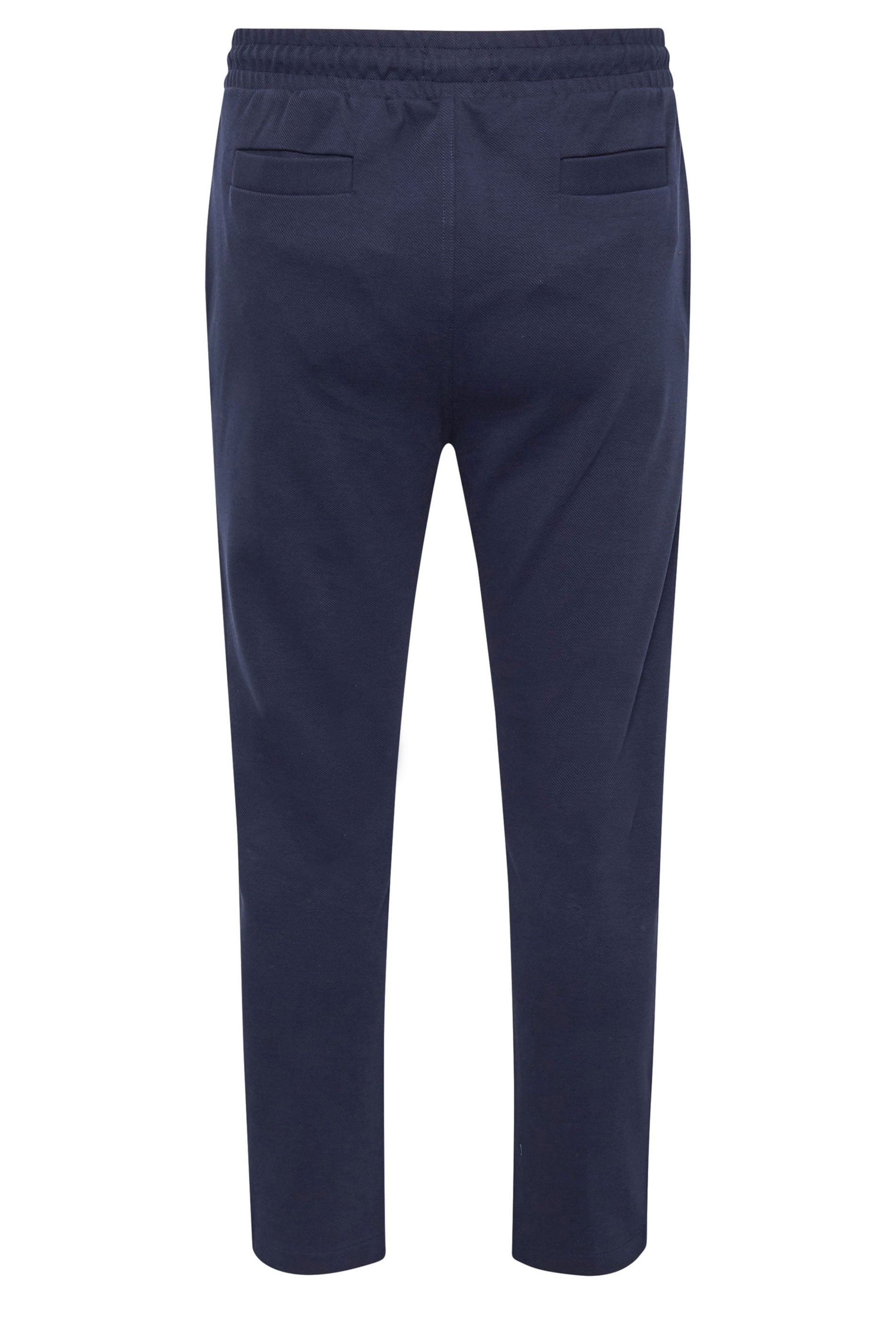BadRhino Big & Tall Navy Blue Textured Jersey Joggers | BadRhino 9