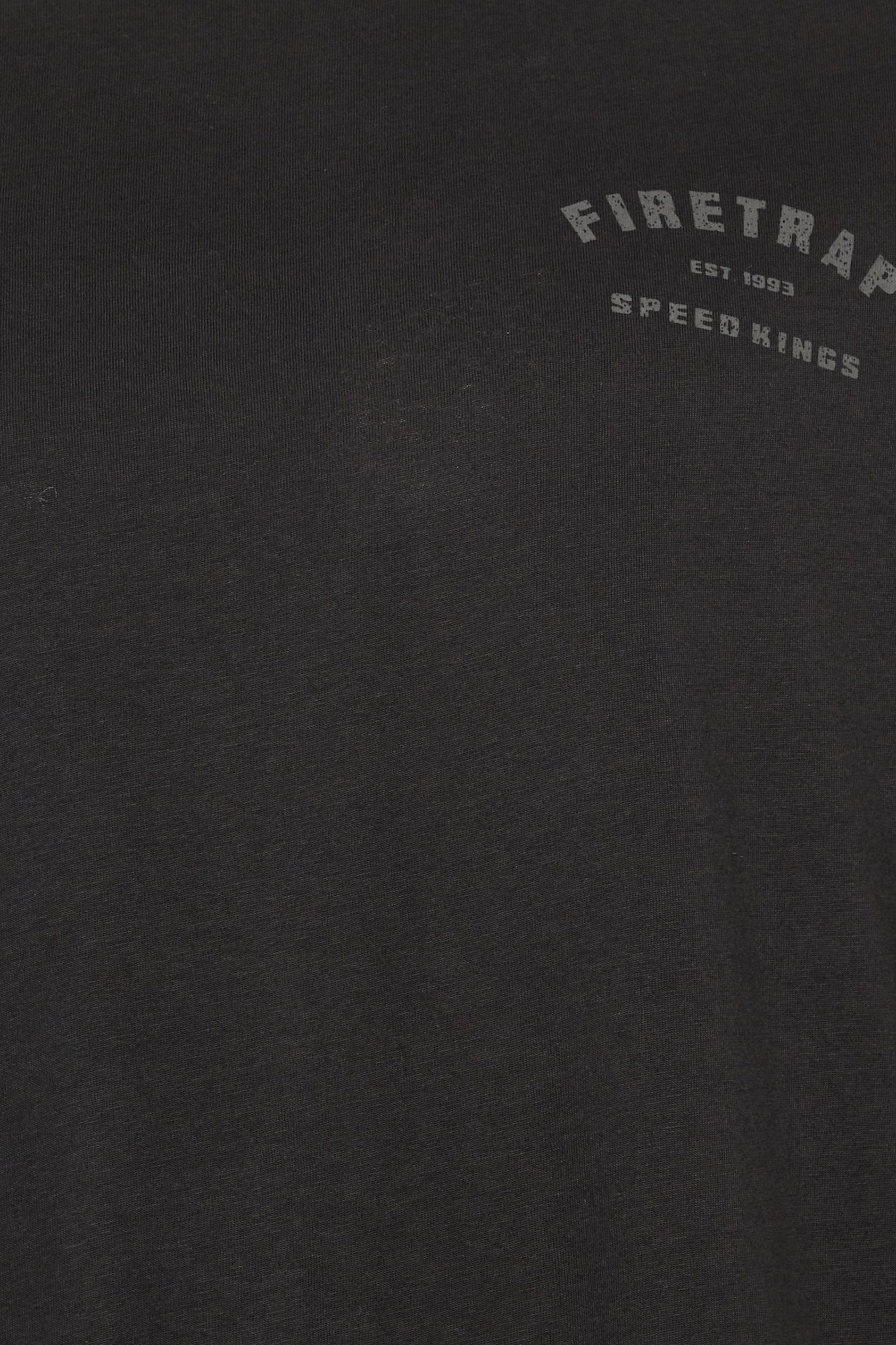 FIRETRAP Big & Tall Black 'Born To Ride' Print T-Shirt | BadRhino 2