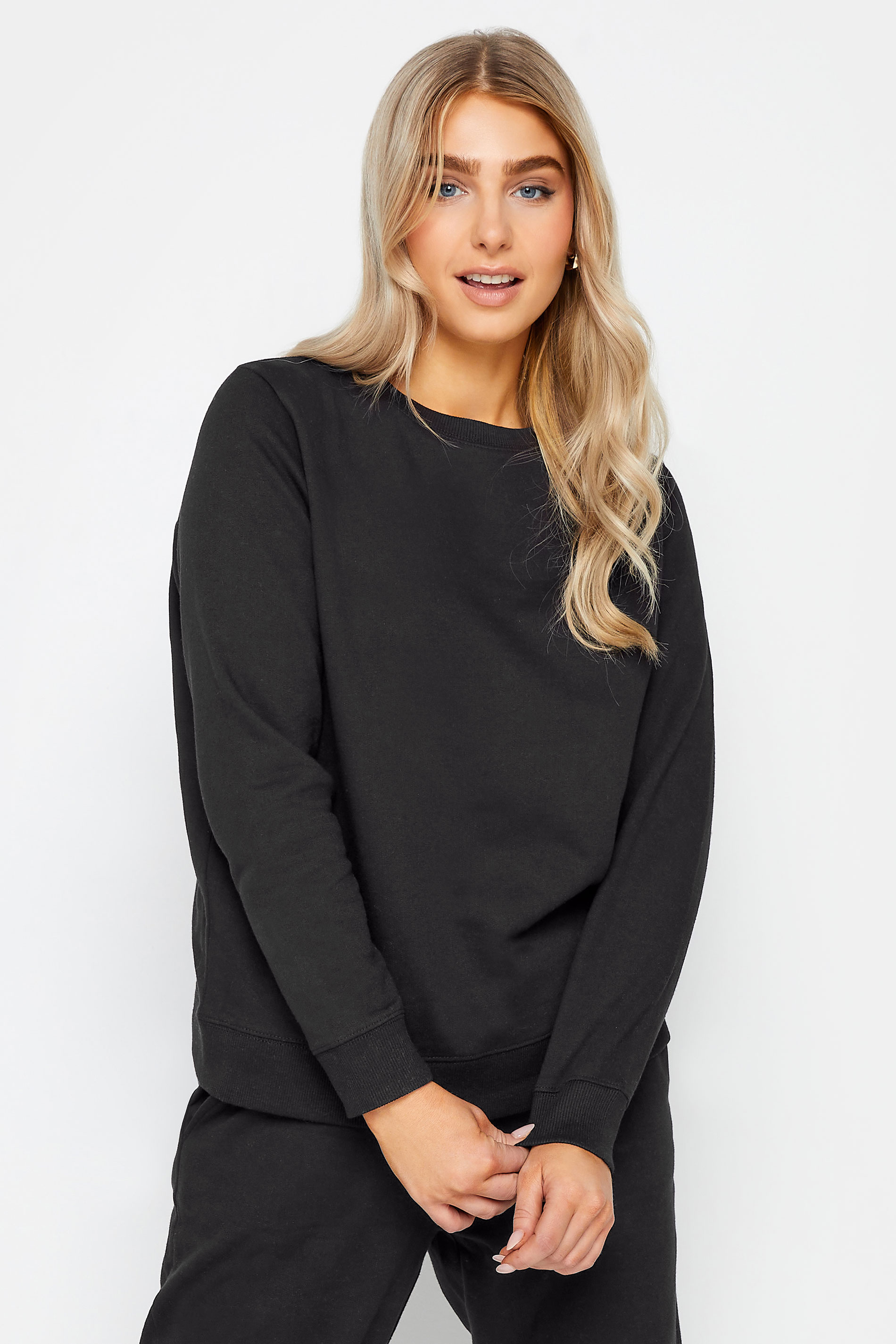 M&Co Black Marl Essential Sweatshirt | M&Co 2